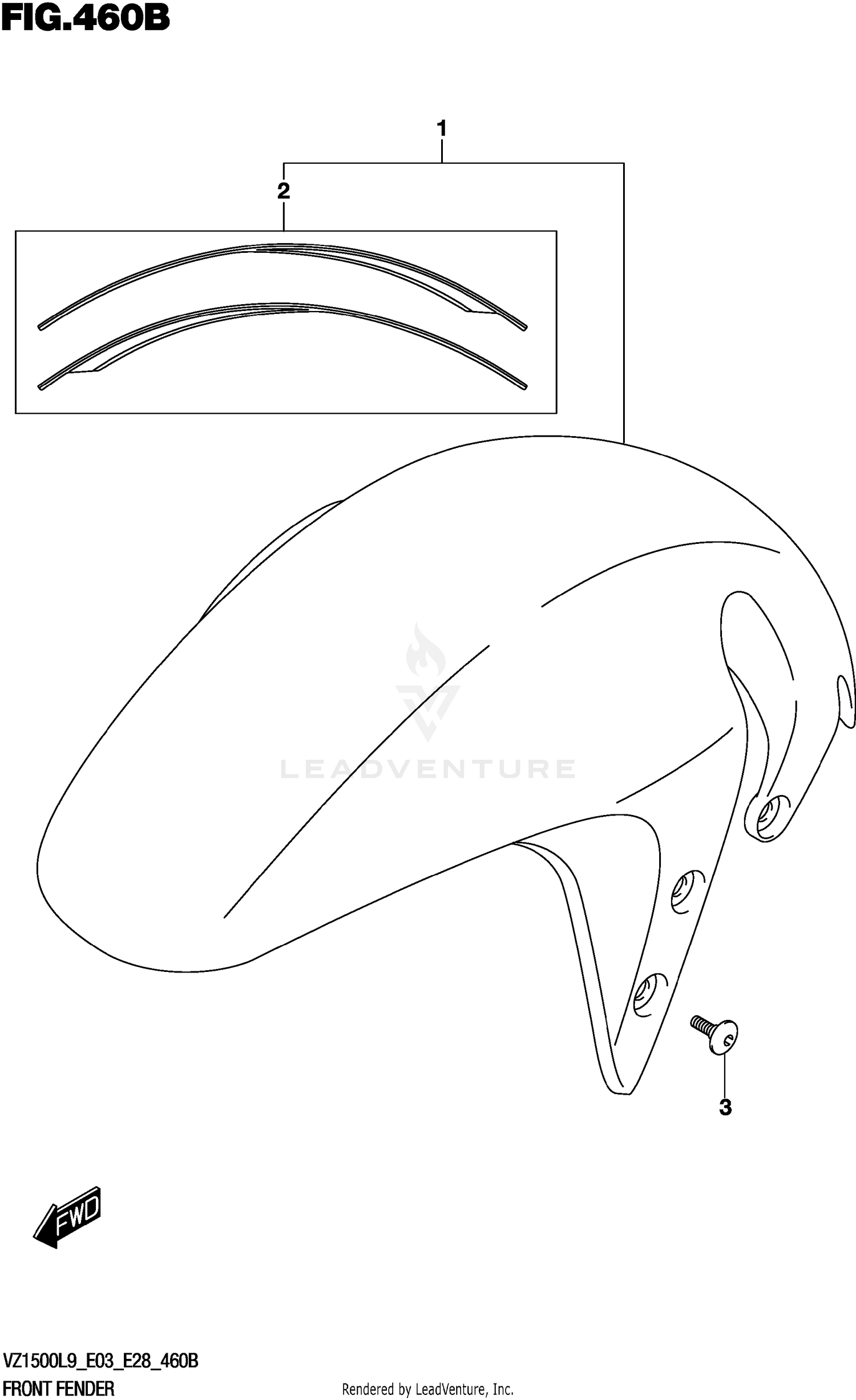 FRONT FENDER 460B