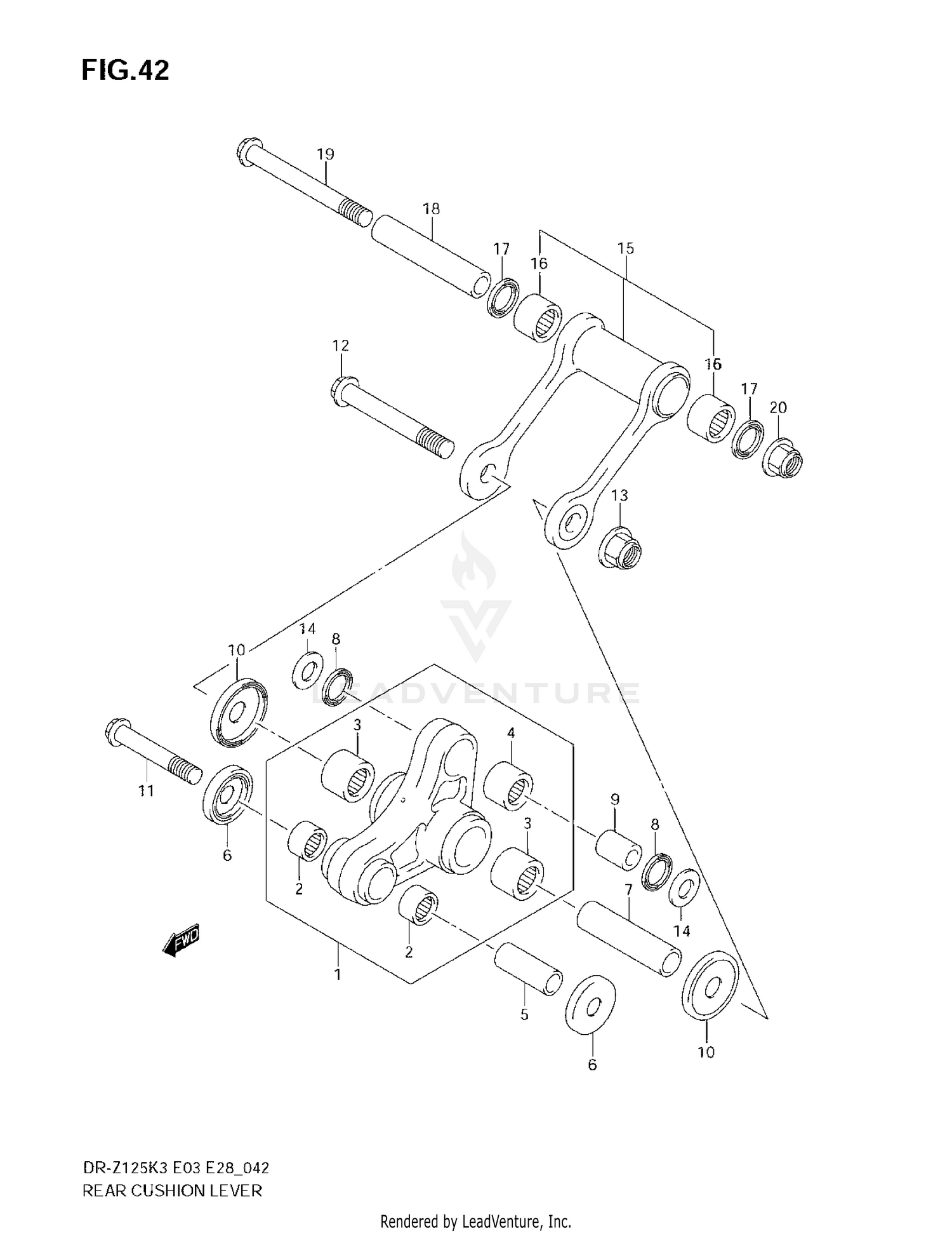 REAR CUSHION LEVER