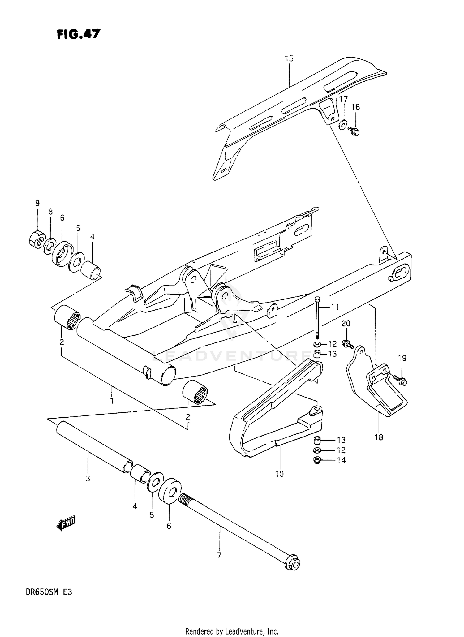 REAR SWINGING ARM