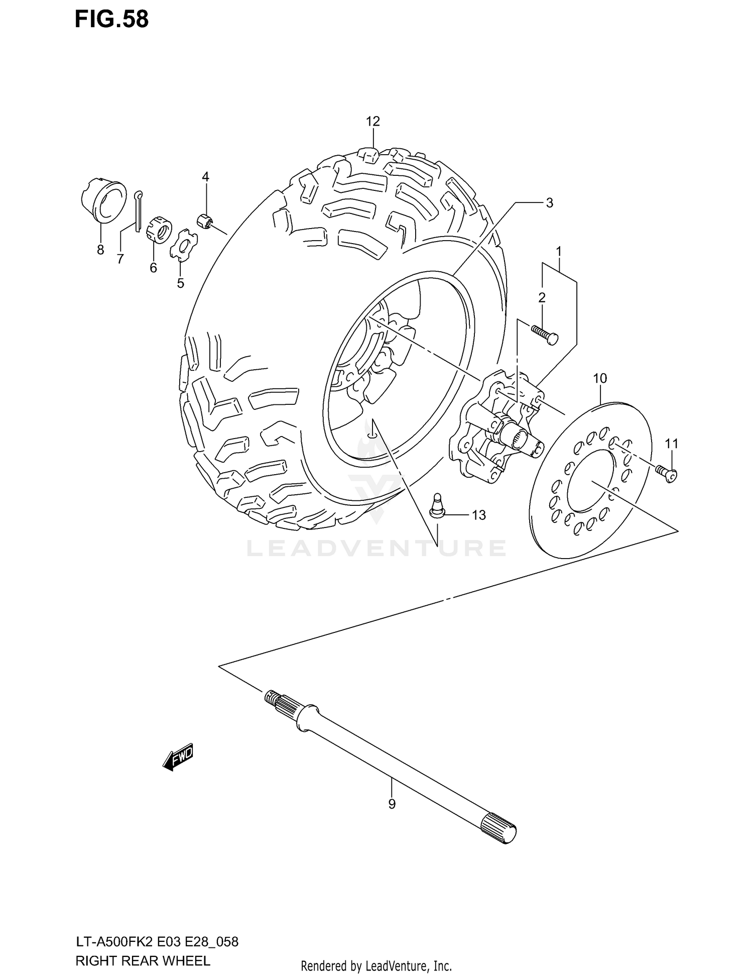 RIGHT REAR WHEEL