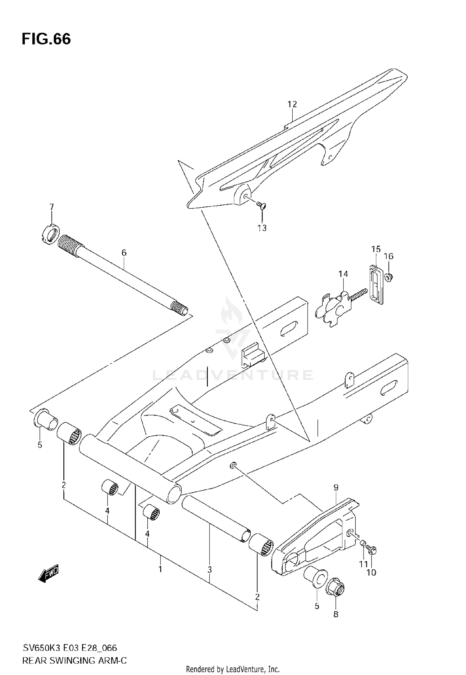 REAR SWINGING ARM