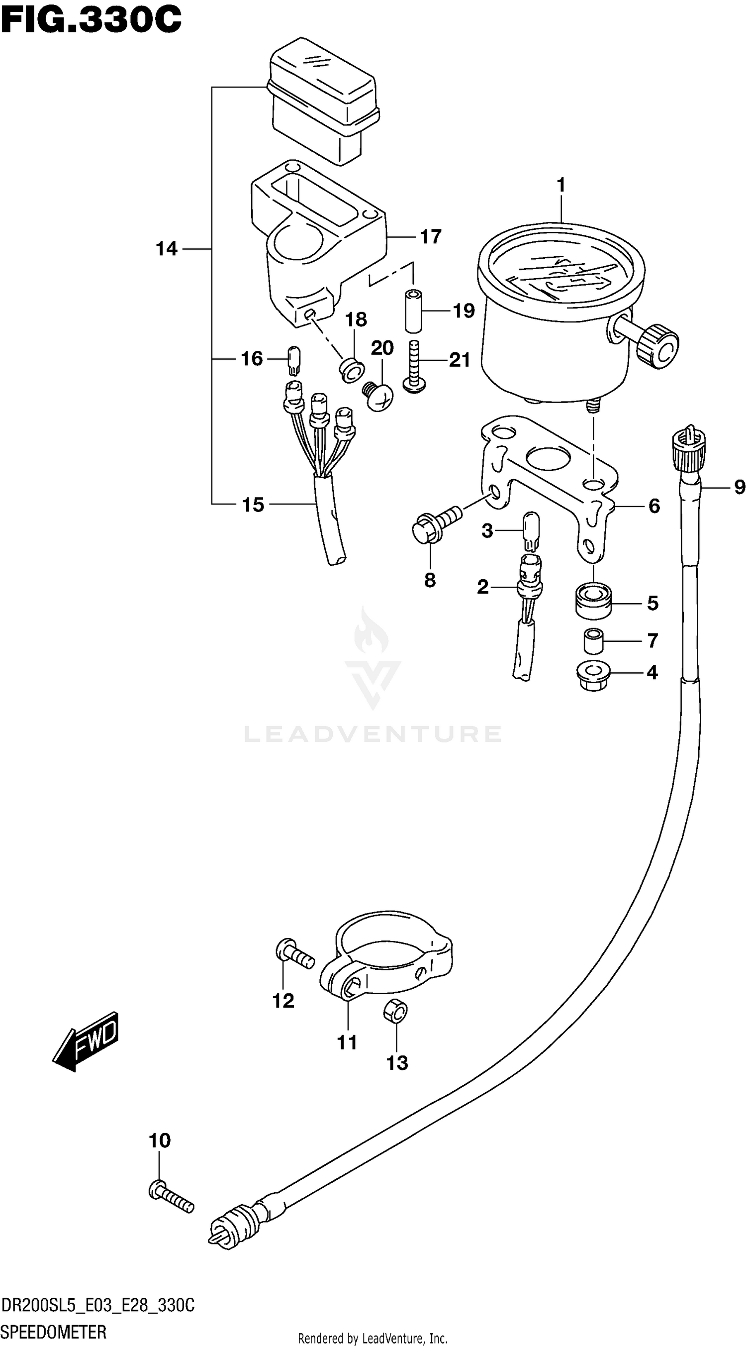 SPEEDOMETER (DR200SL5 E33)