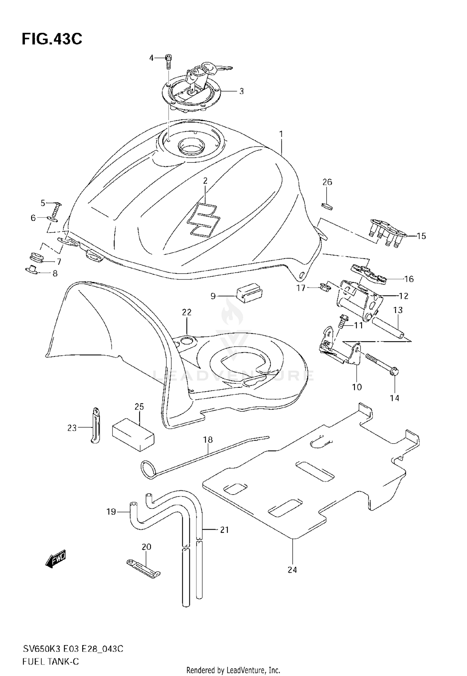 FUEL TANK (MODEL K7)