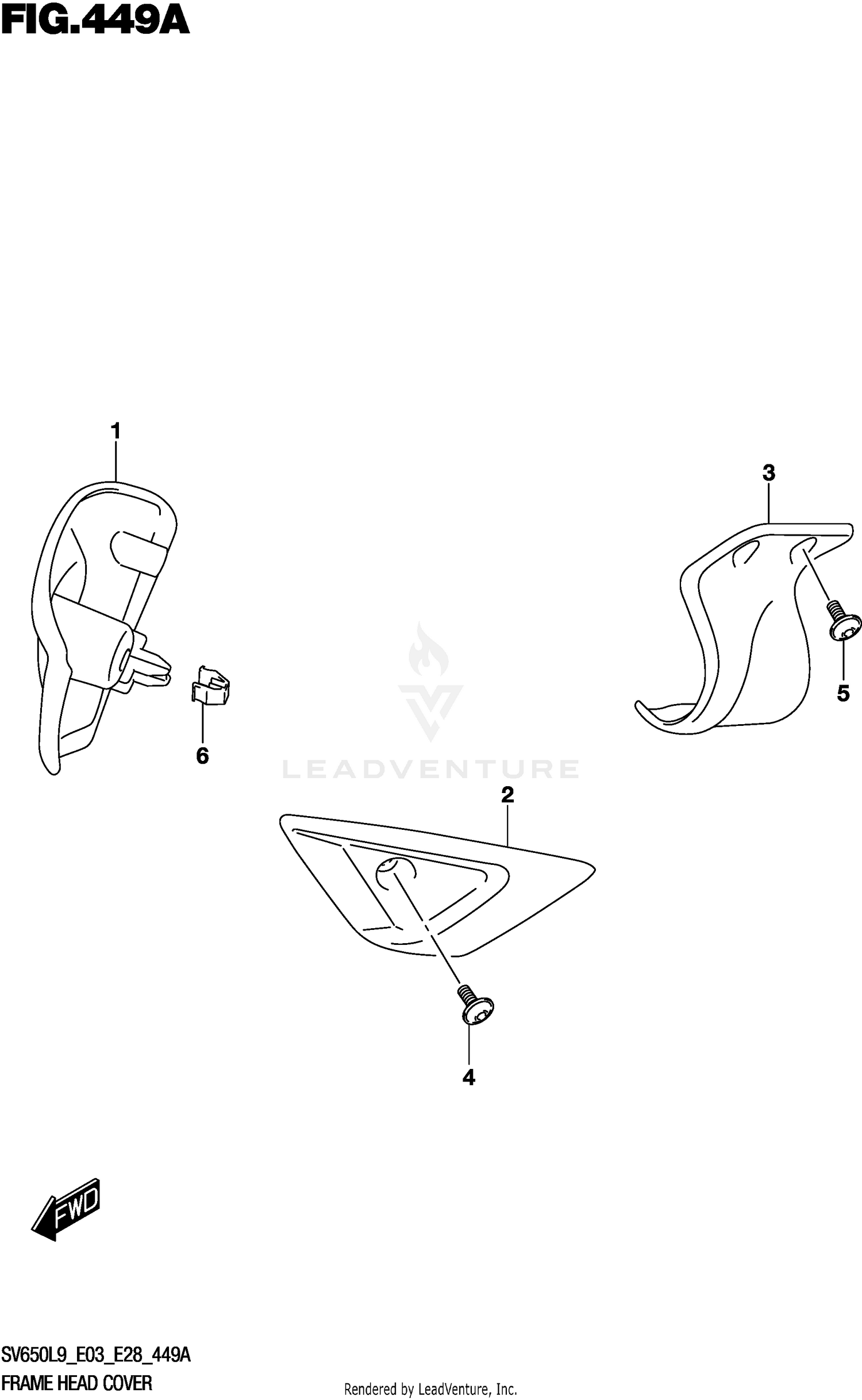 FRAME HEAD COVER (SV650L9 E03)