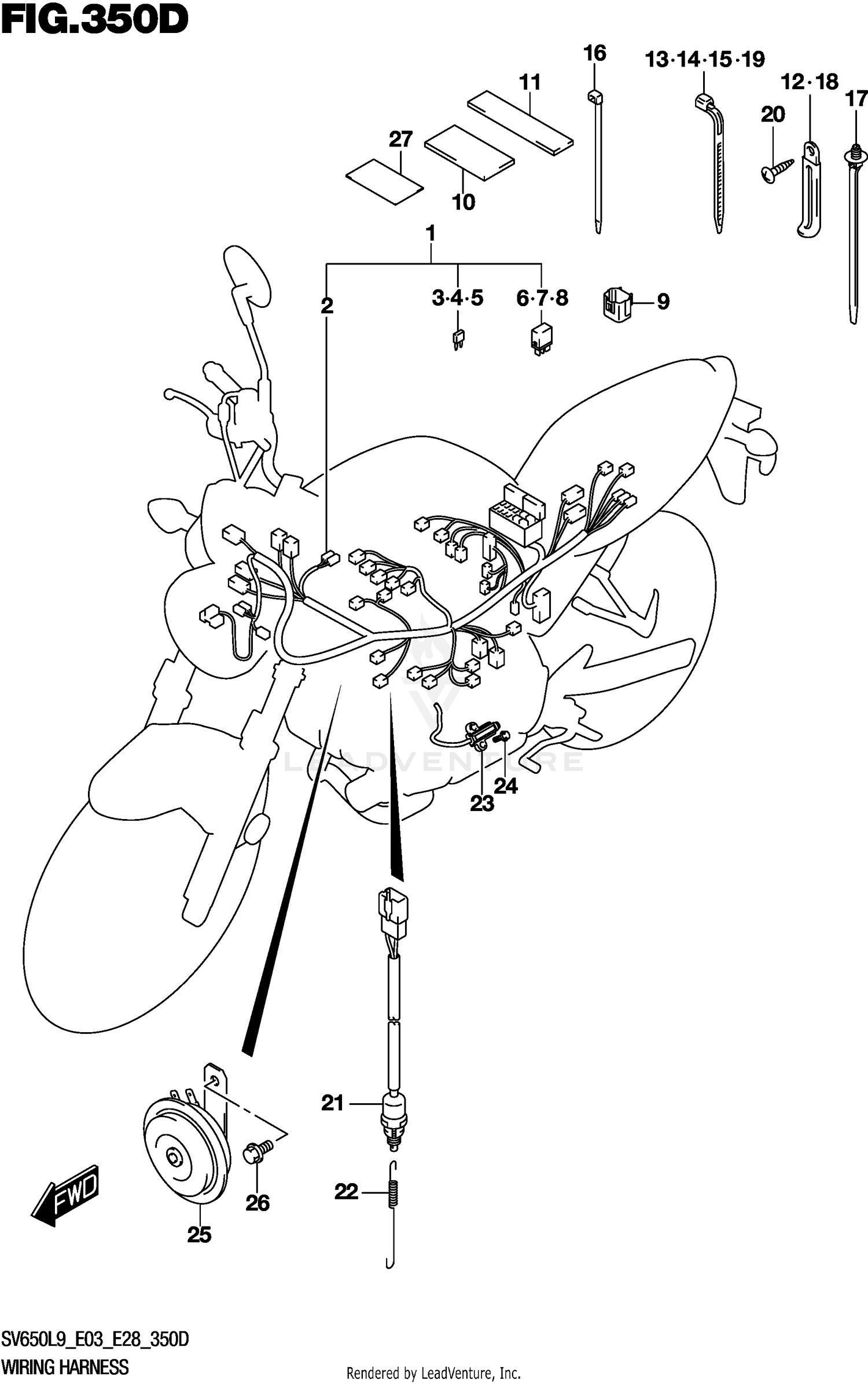 WIRING HARNESS (SV650AL9 E33)