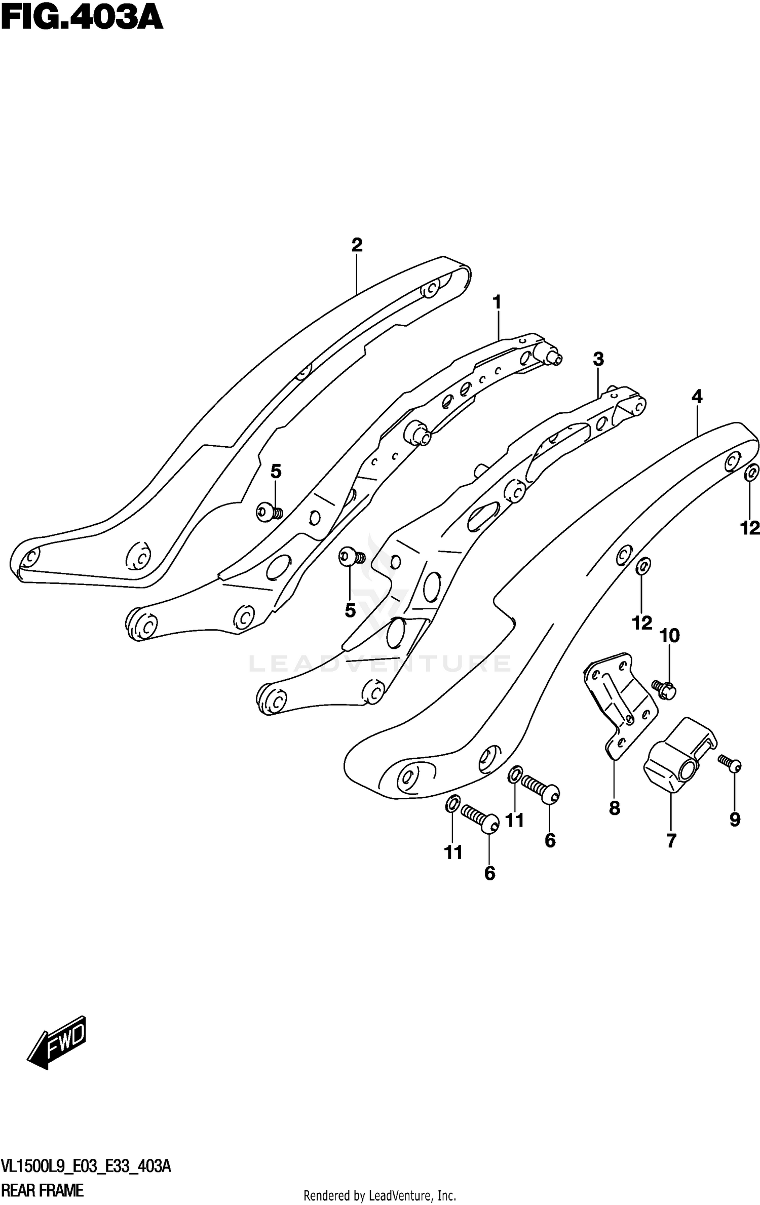 REAR FRAME (VL1500BL9 E03)