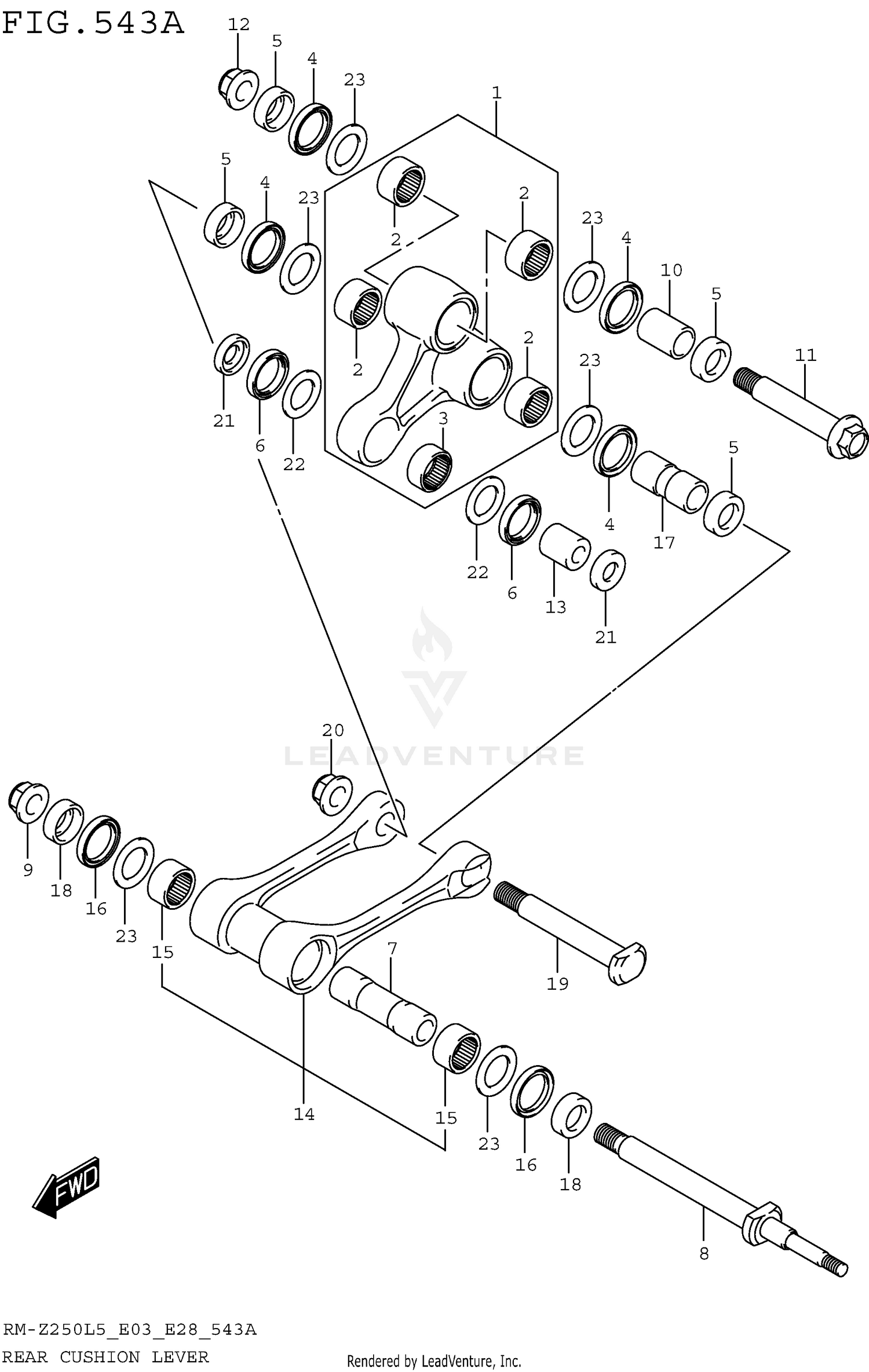 REAR CUSHION LEVER