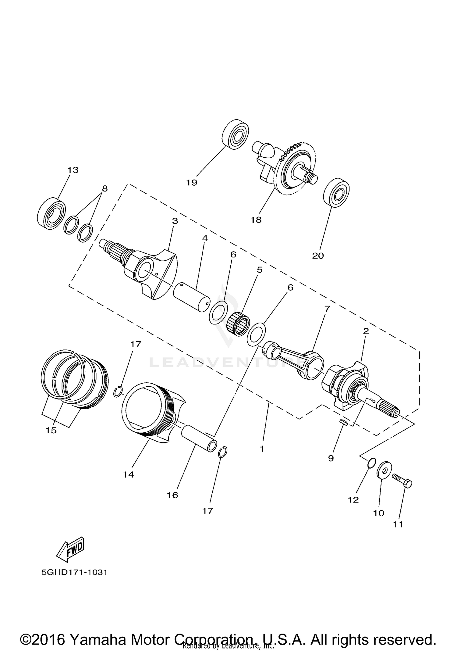 STEERING STEM (DL1000AL9 E03)
