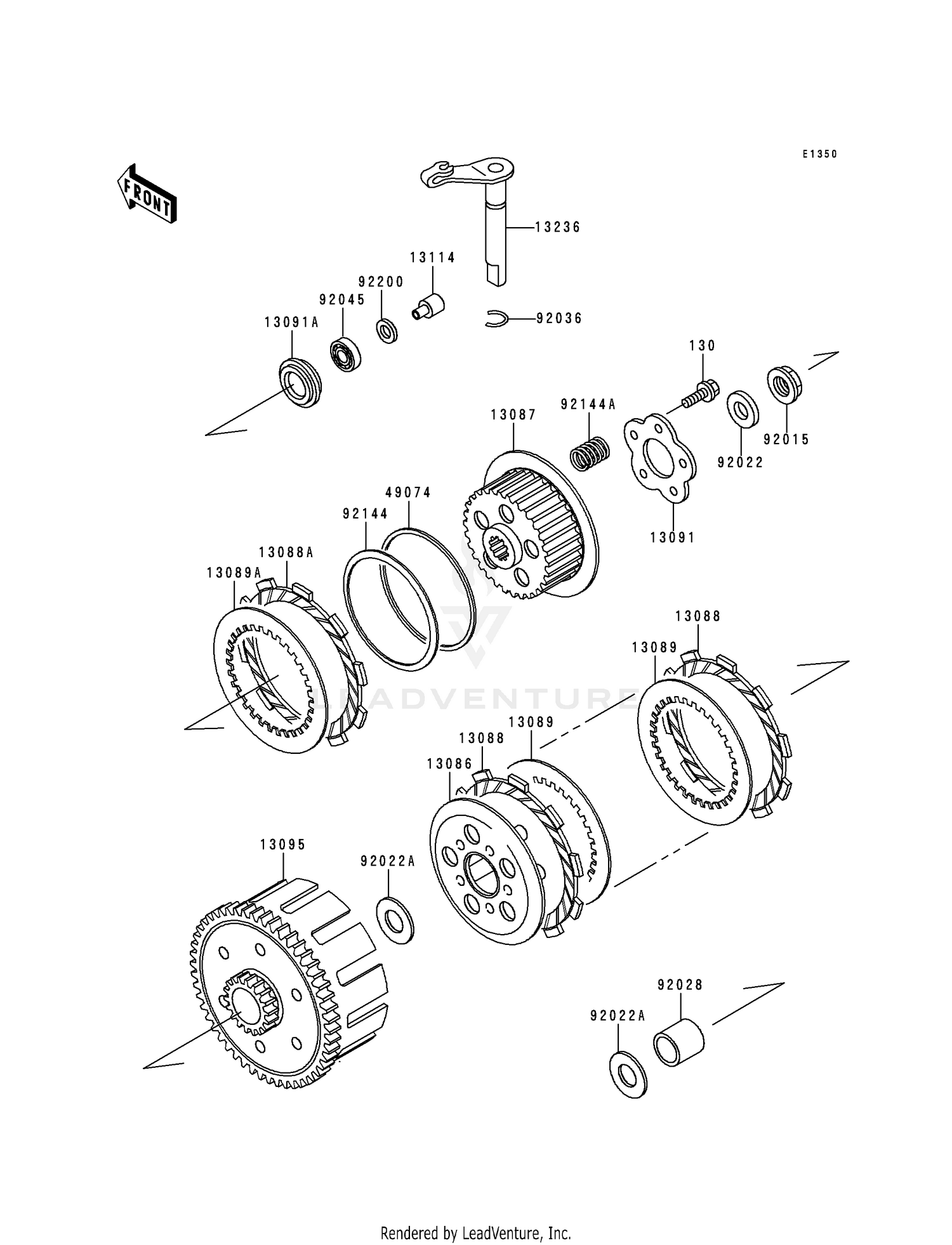 LEFT REAR WHEEL (LT-A500X E33)