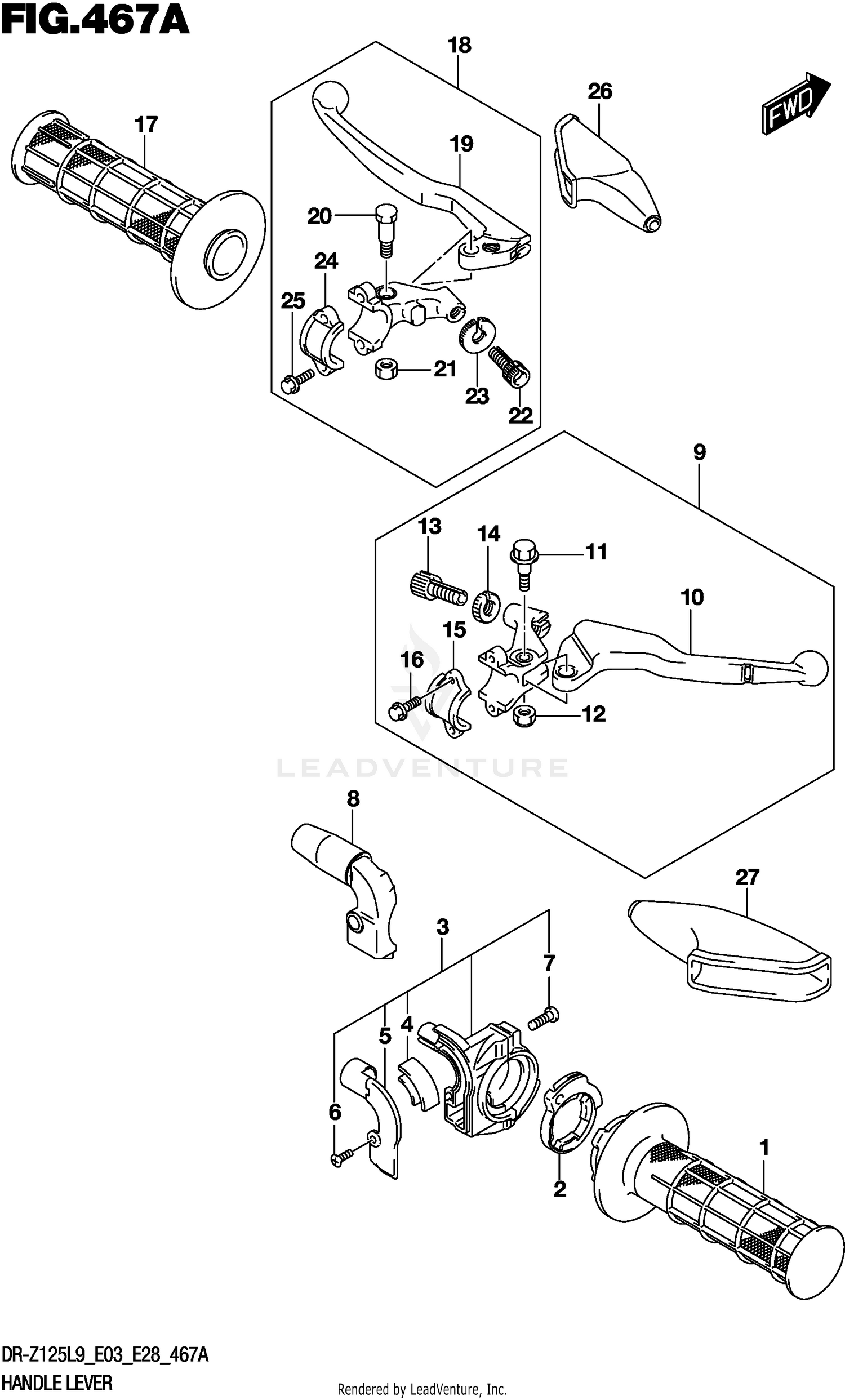 HANDLE LEVER (DR-Z125L9 E28)