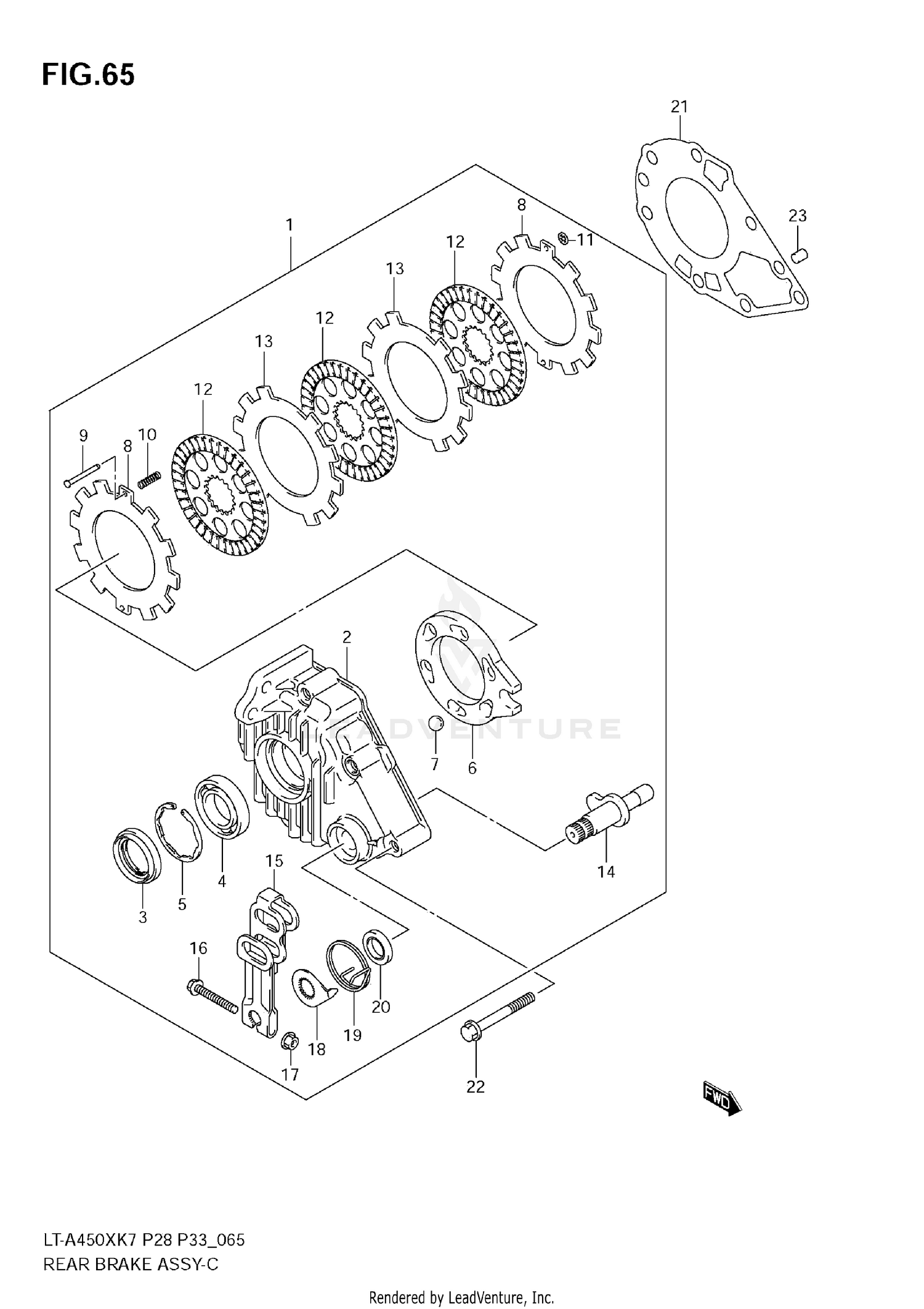 REAR BRAKE ASSY