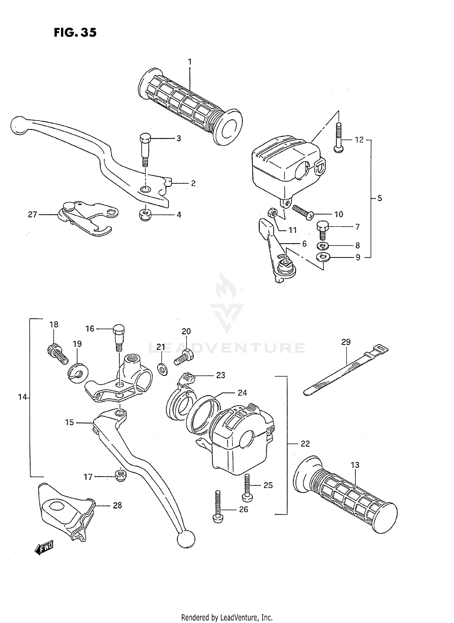 HANDLE SWITCH (MODEL J/K/L)
