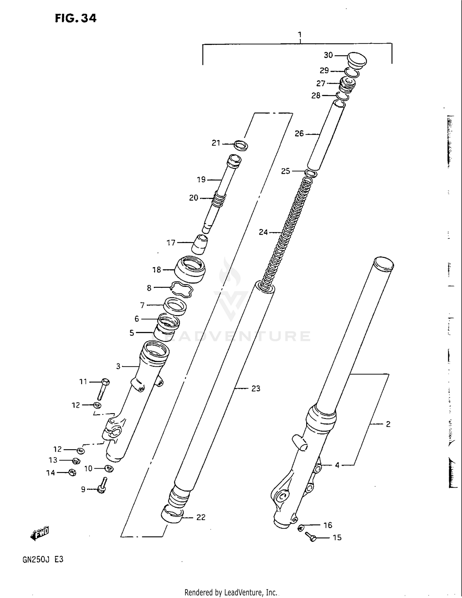 FRONT MASTER CYLINDER (SV1000K3)