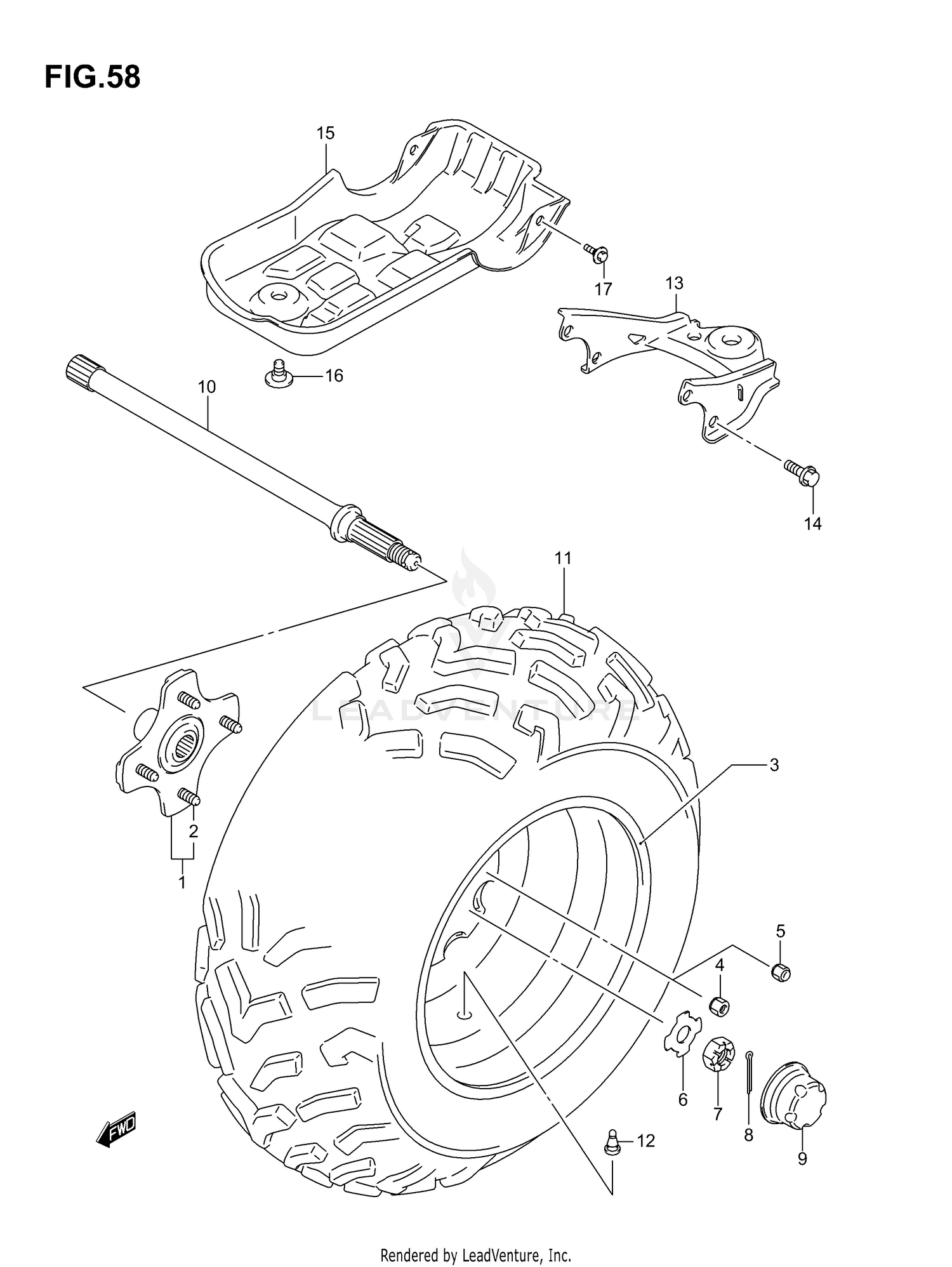 LEFT REAR WHEEL