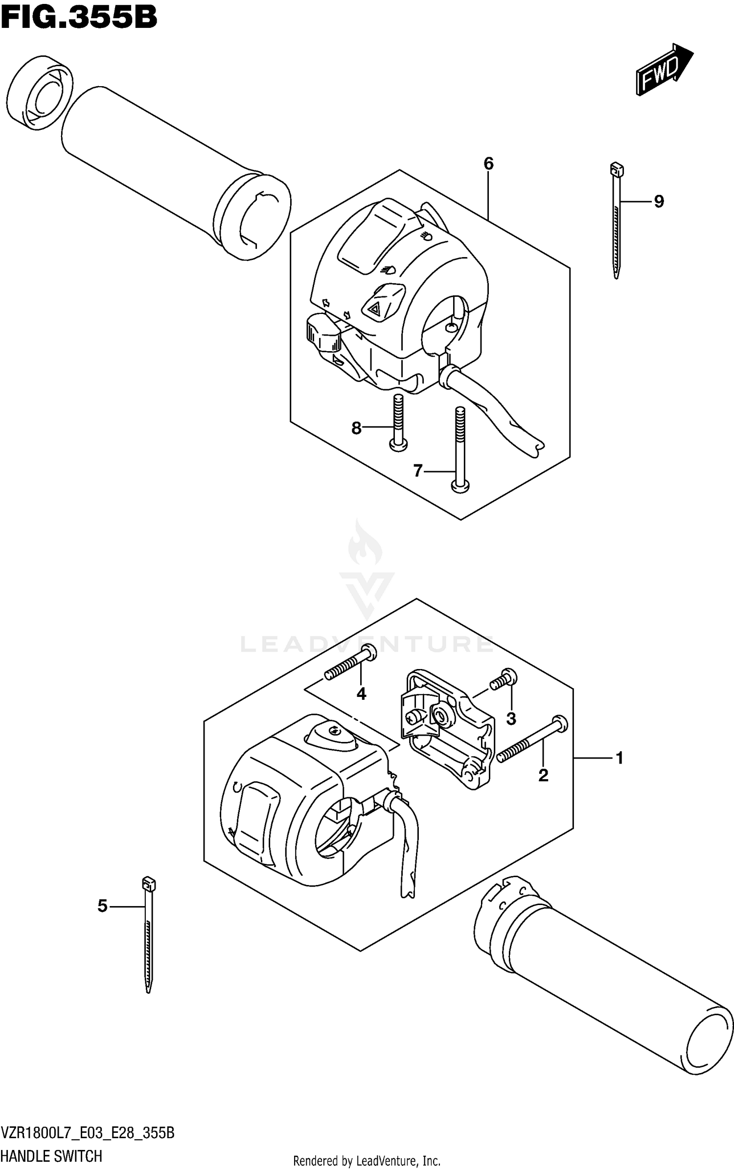 HANDLE SWITCH (VZR1800BZL7 E03)