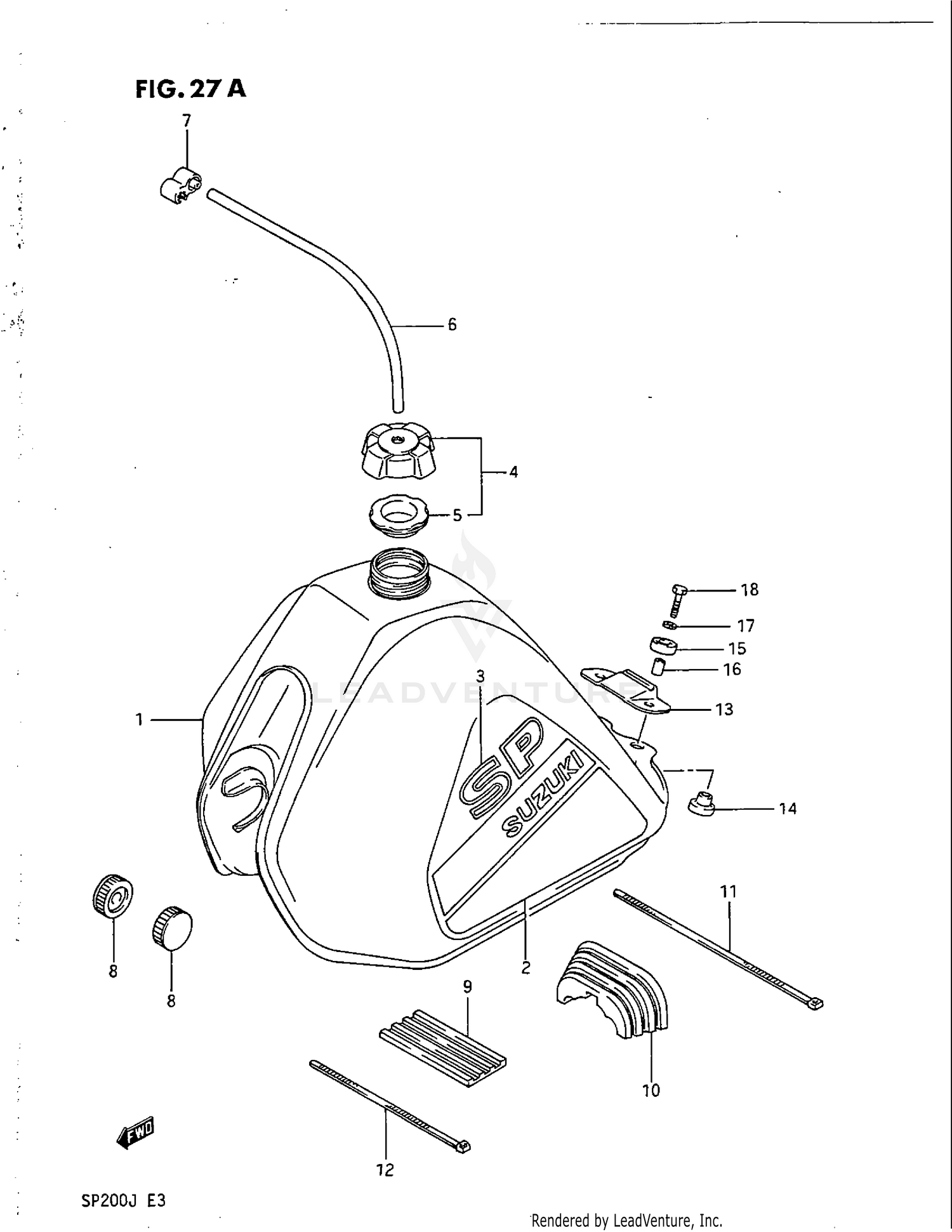 FUEL TANK (MODEL J)