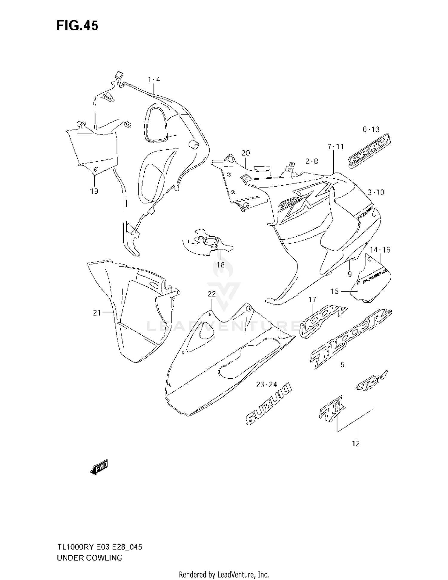 UNDER COWLING (MODEL W)