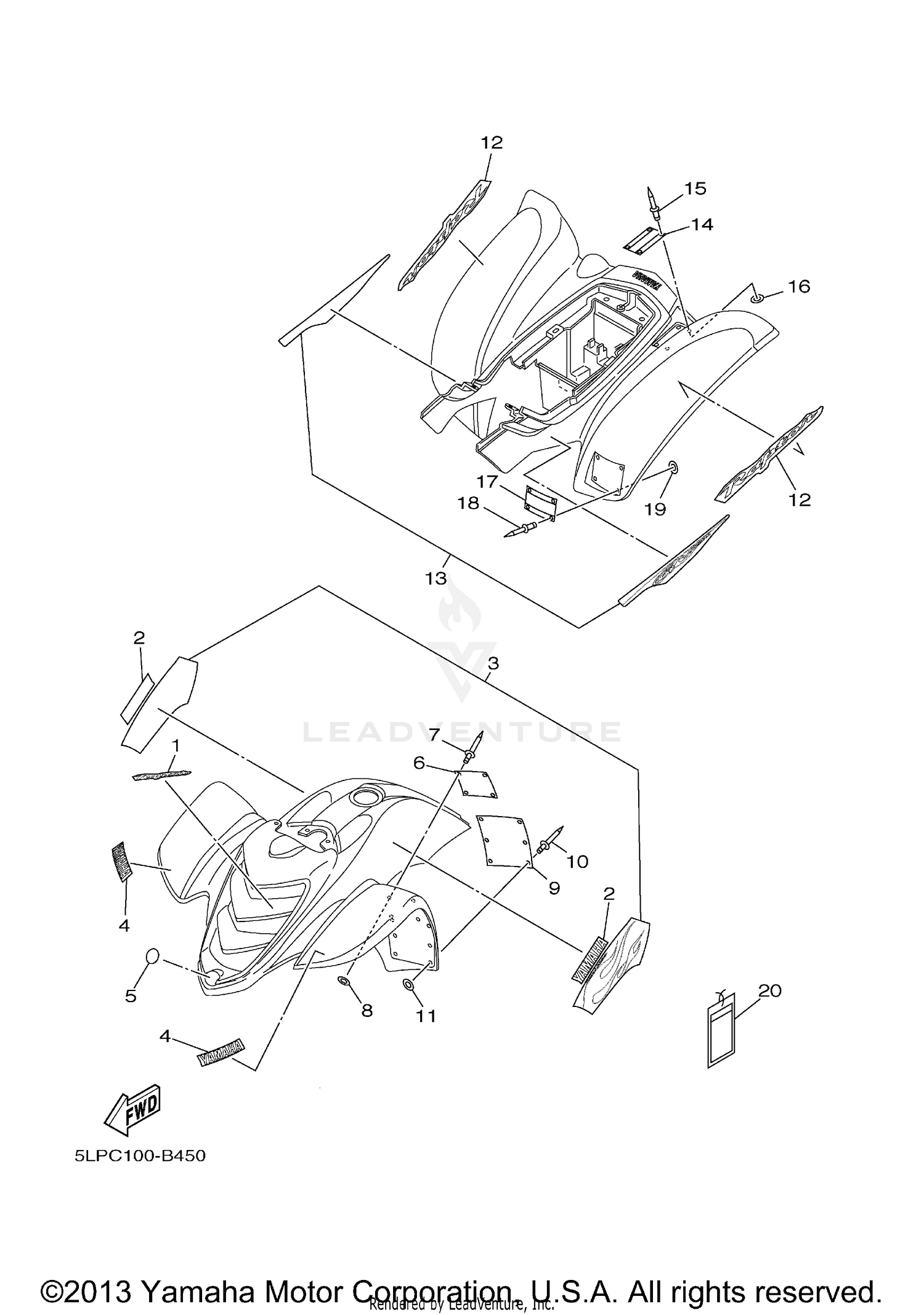 CRANKCASE (VL1500BL8 E28)