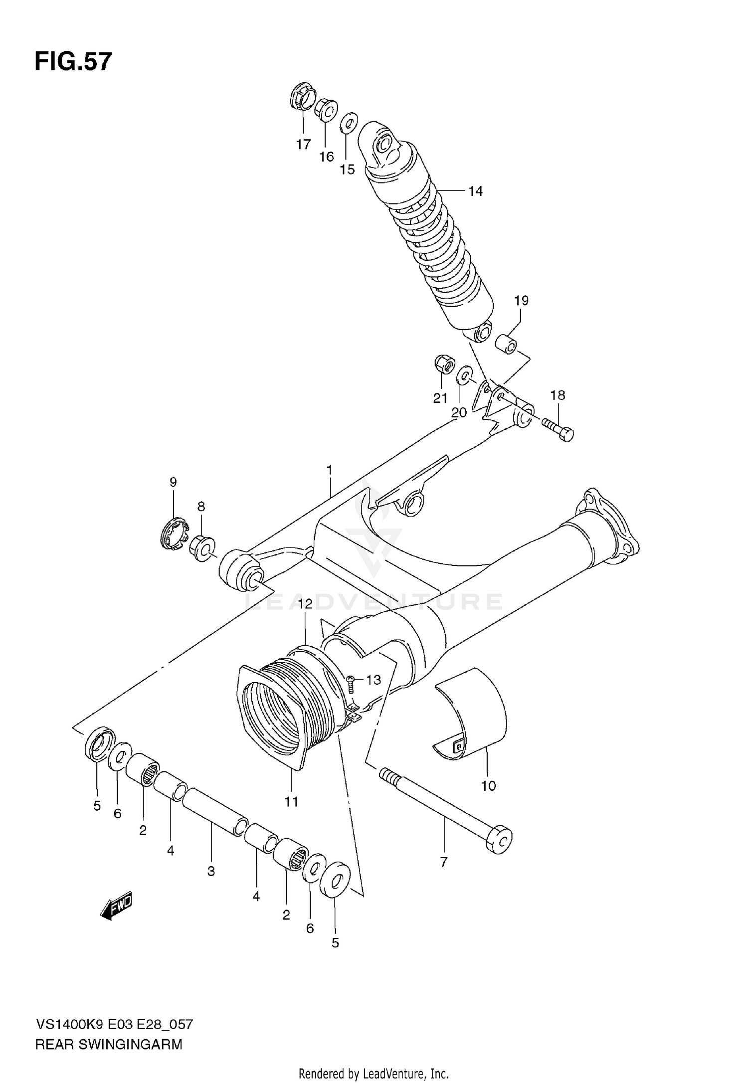 REAR SWINGING ARM