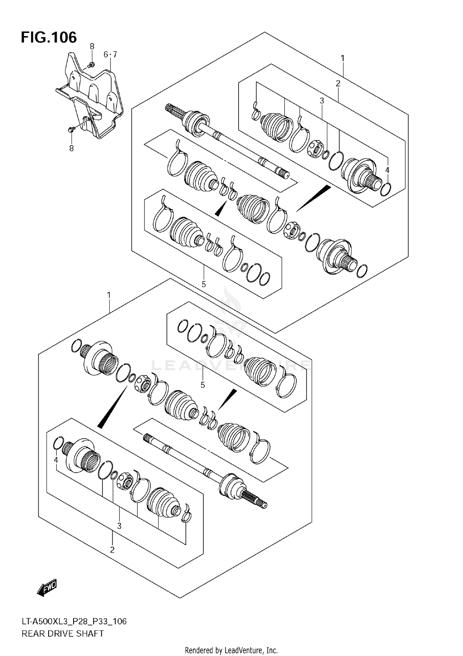 REAR DRIVE SHAFT