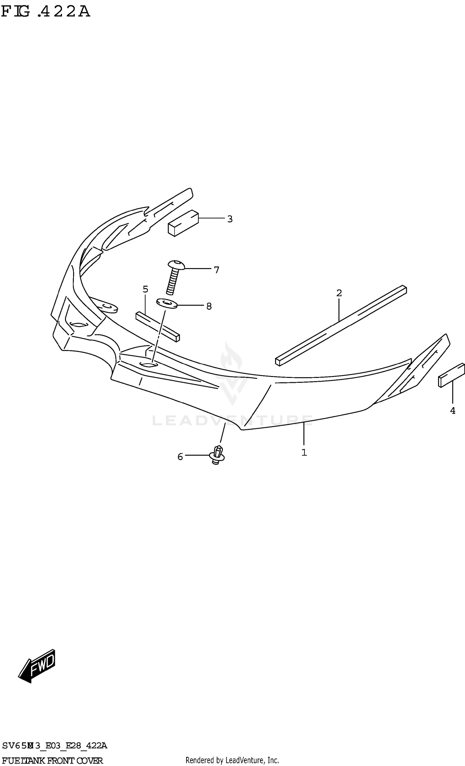 FUEL TANK FRONT COVER