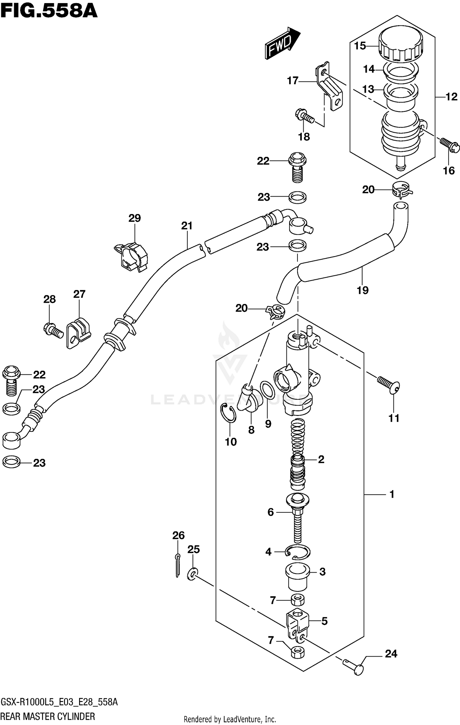 REAR MASTER CYLINDER