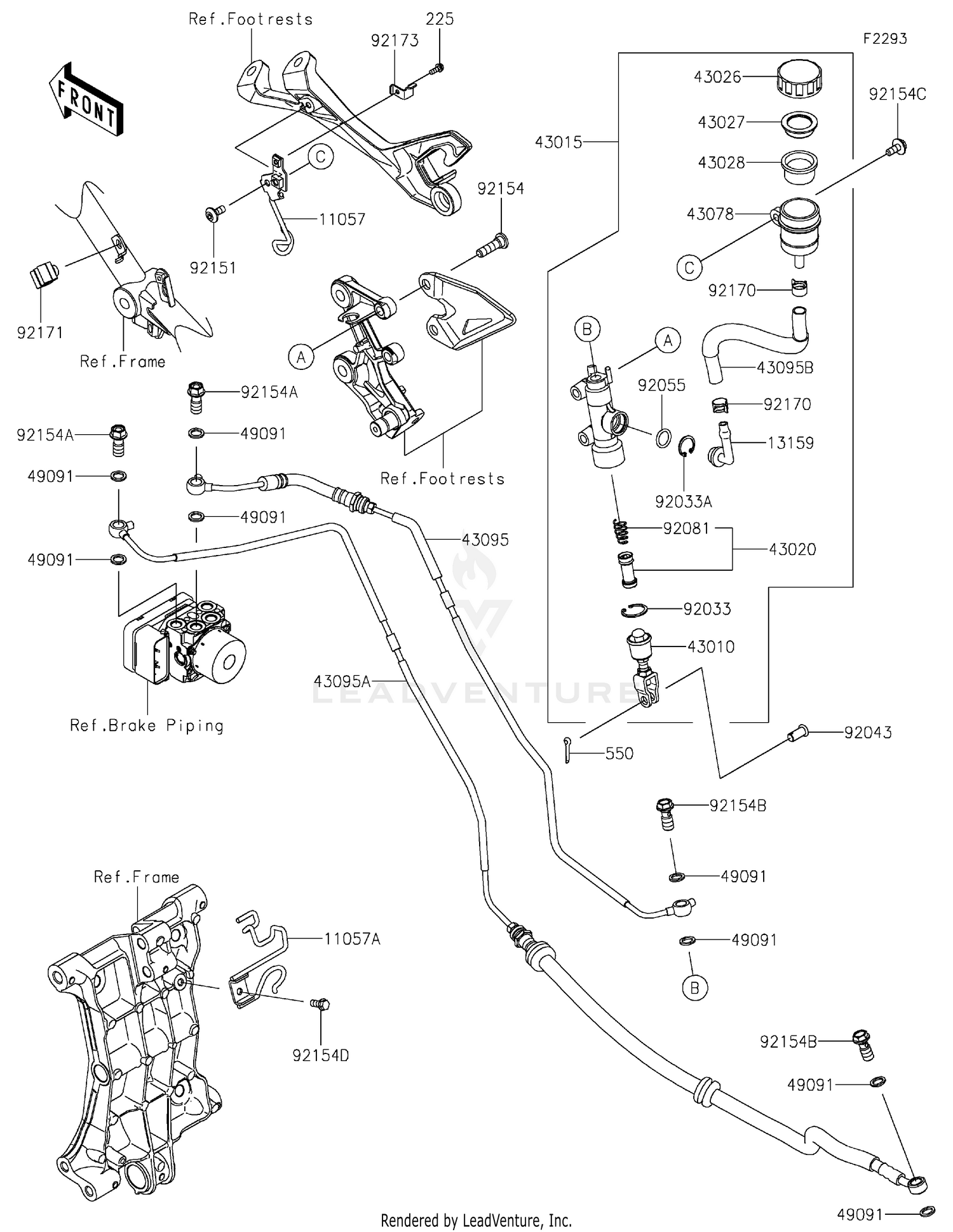 FRONT MASTER CYLINDER (MODEL M/N)