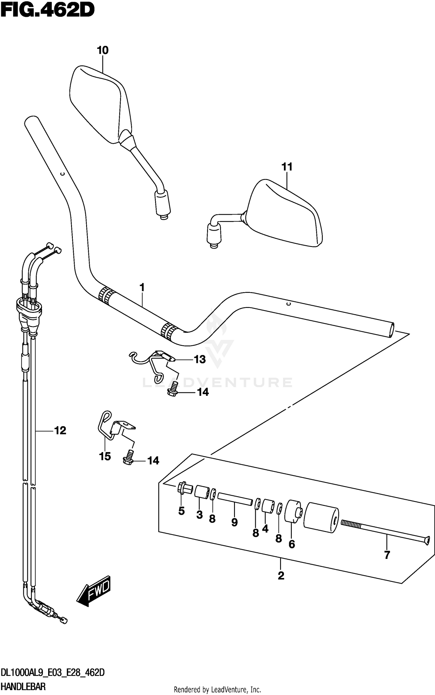 HANDLEBAR (DL1000AL9 E03)