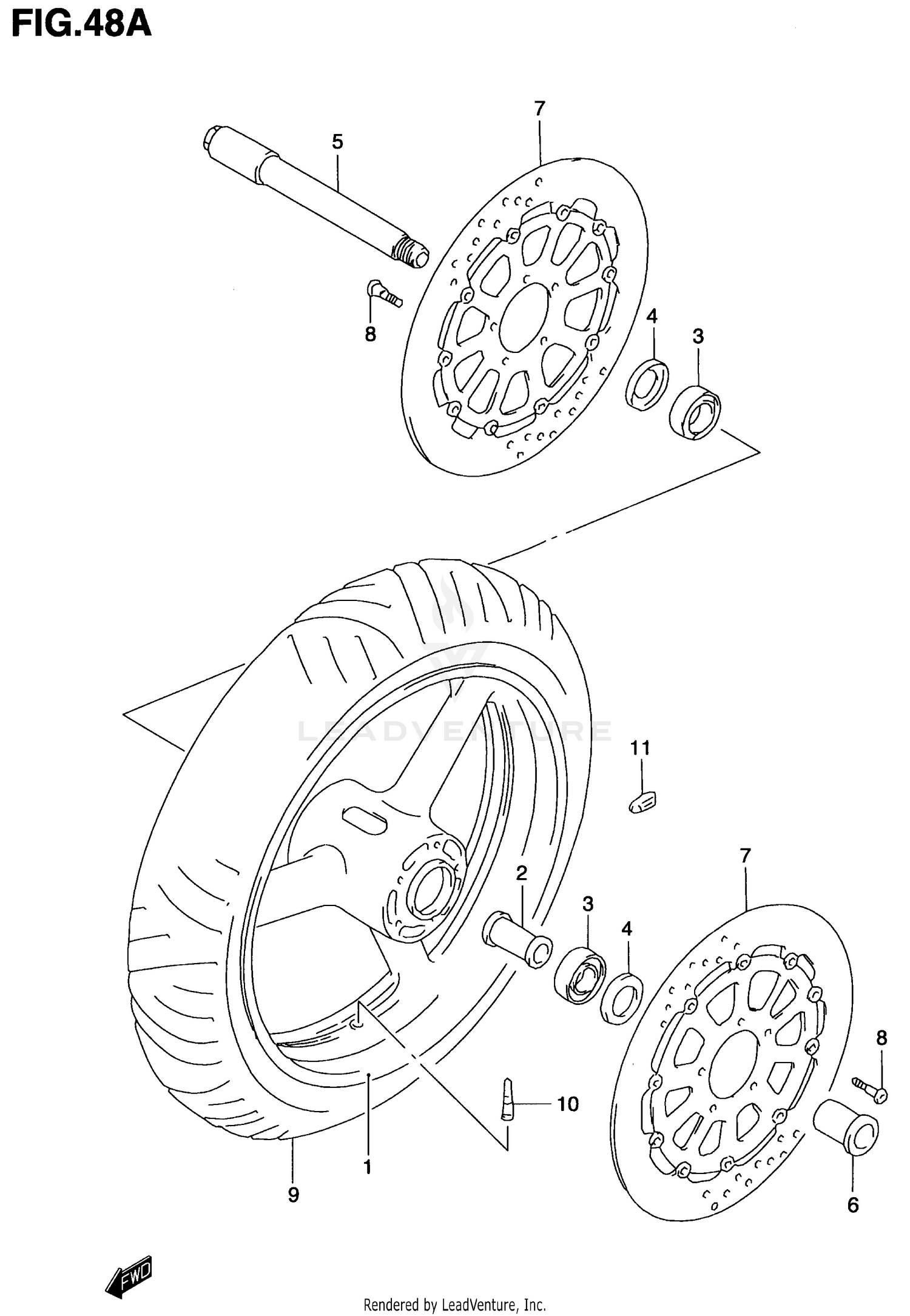 FRONT WHEEL (MODEL K1)
