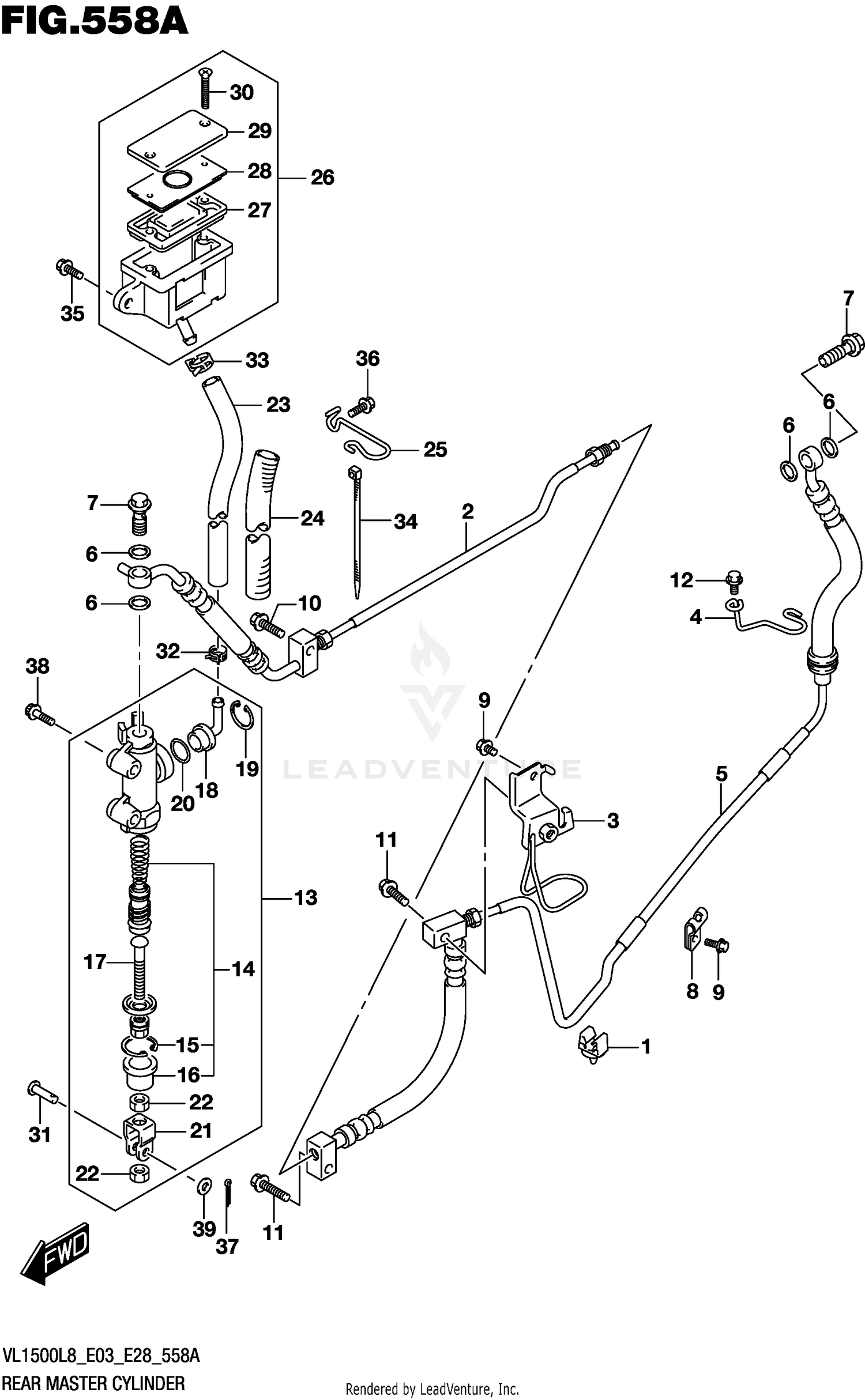 FRONT MASTER CYLINDER (VZ800L6 E33)