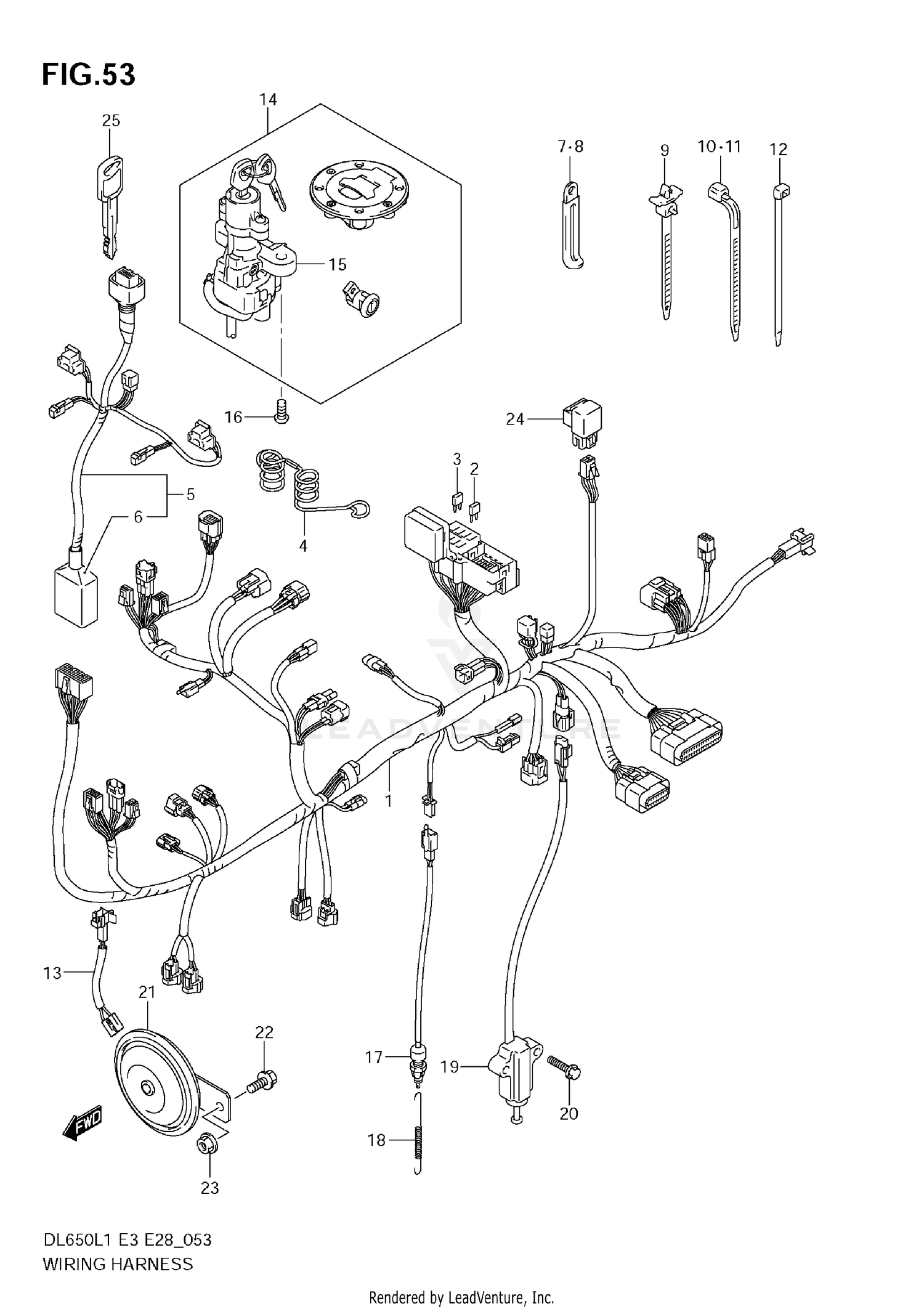 WIRING HARNESS (DL650 L1 E3)