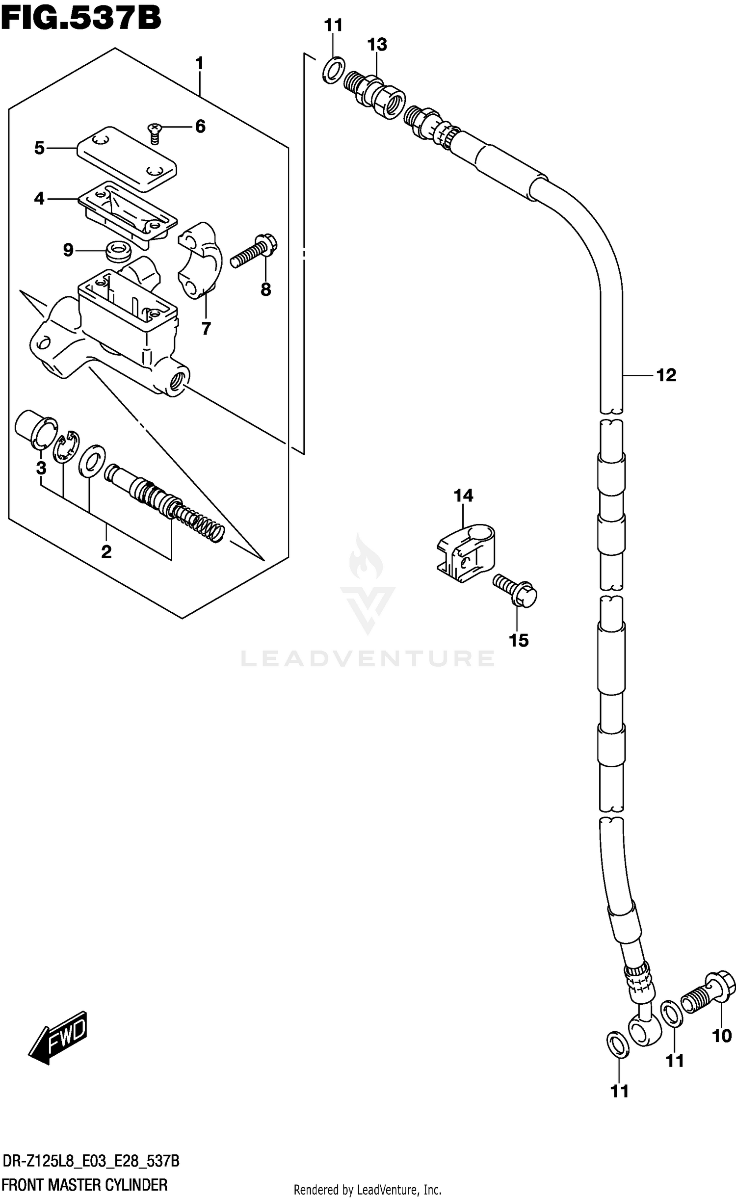 FRONT MASTER CYLINDER (DR-Z125LL8 E28)