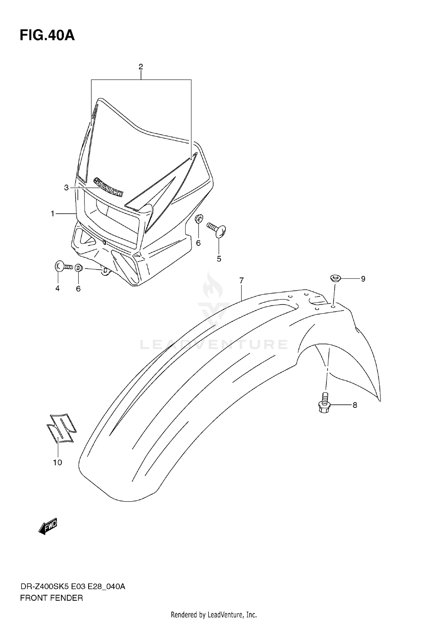 FRONT FENDER (MODEL K9)