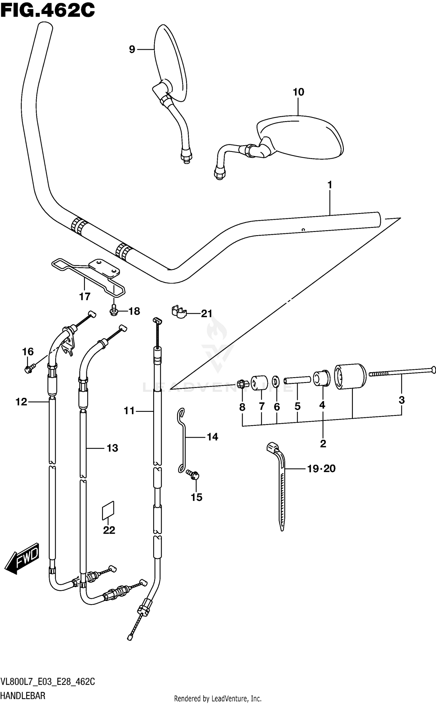 HANDLEBAR (VL800L7 E33)
