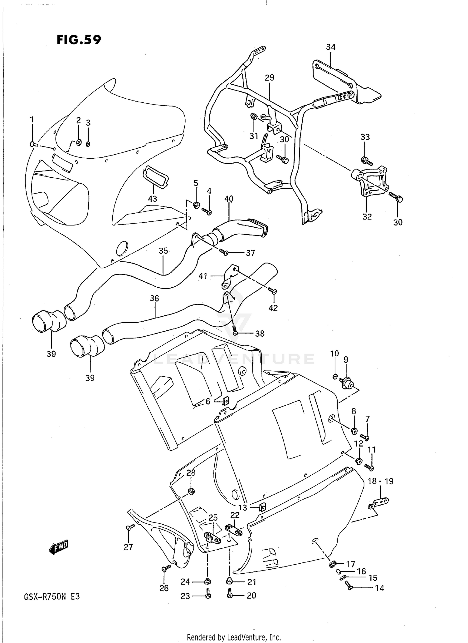 COWLING FITTING SET