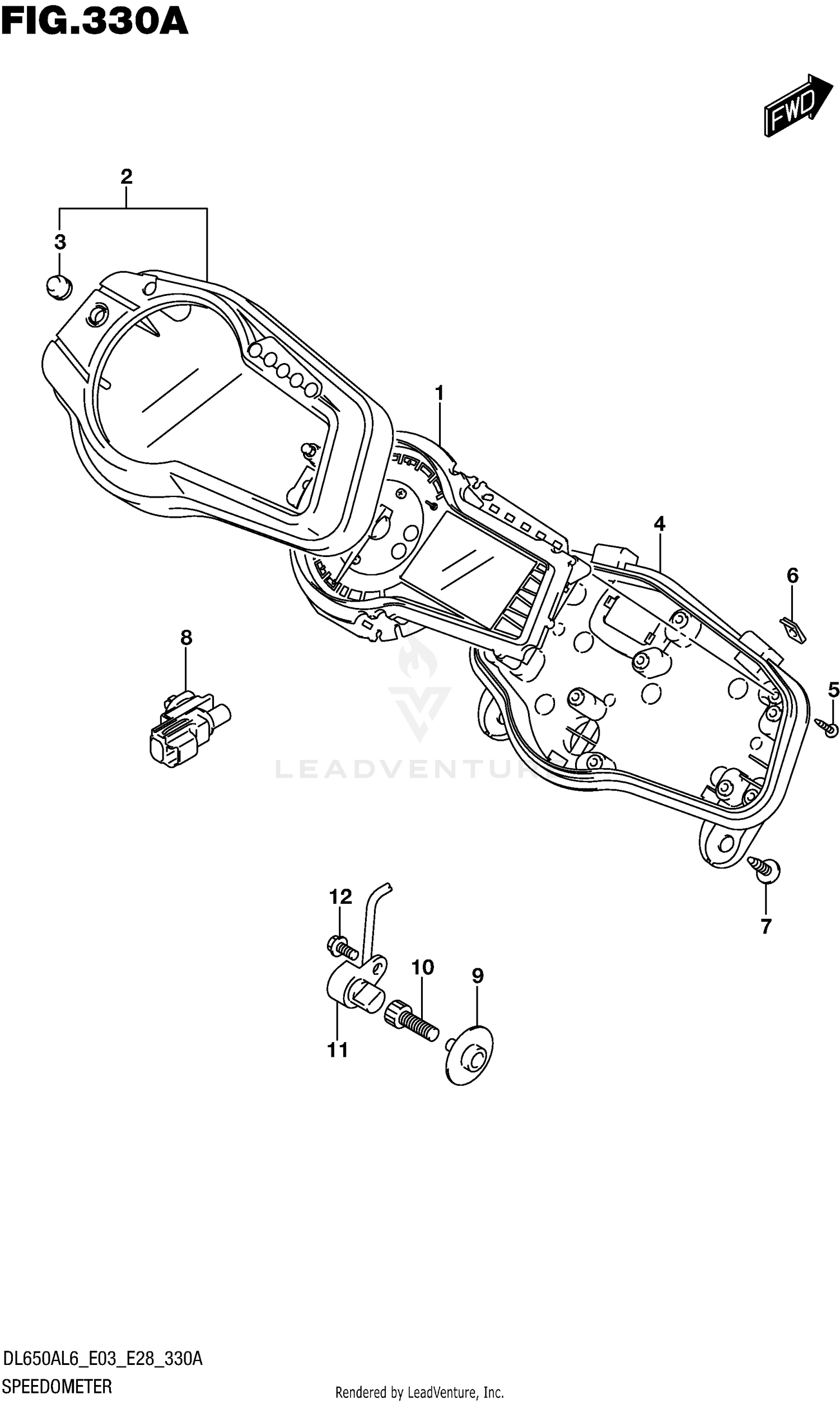 SPEEDOMETER (DL650AL6 E28)