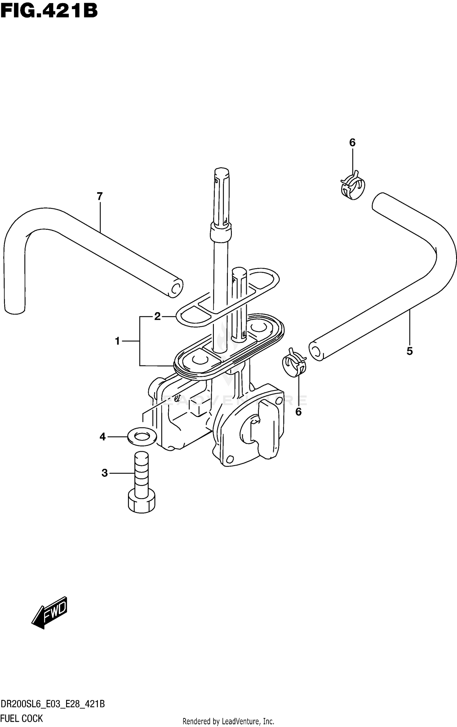 FUEL COCK (DR200SL6 E28)