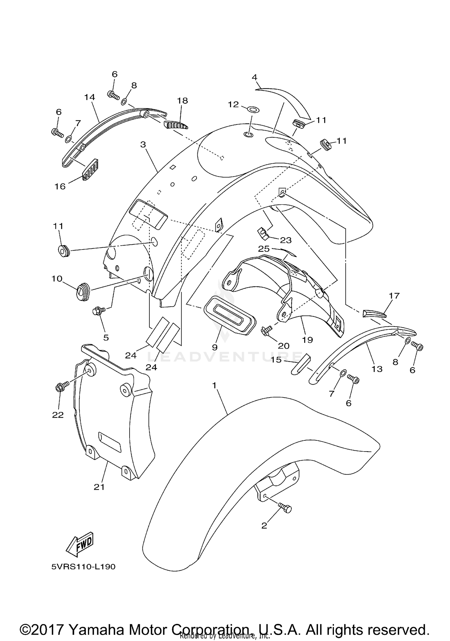 FRONT WHEEL (DR-Z125L)