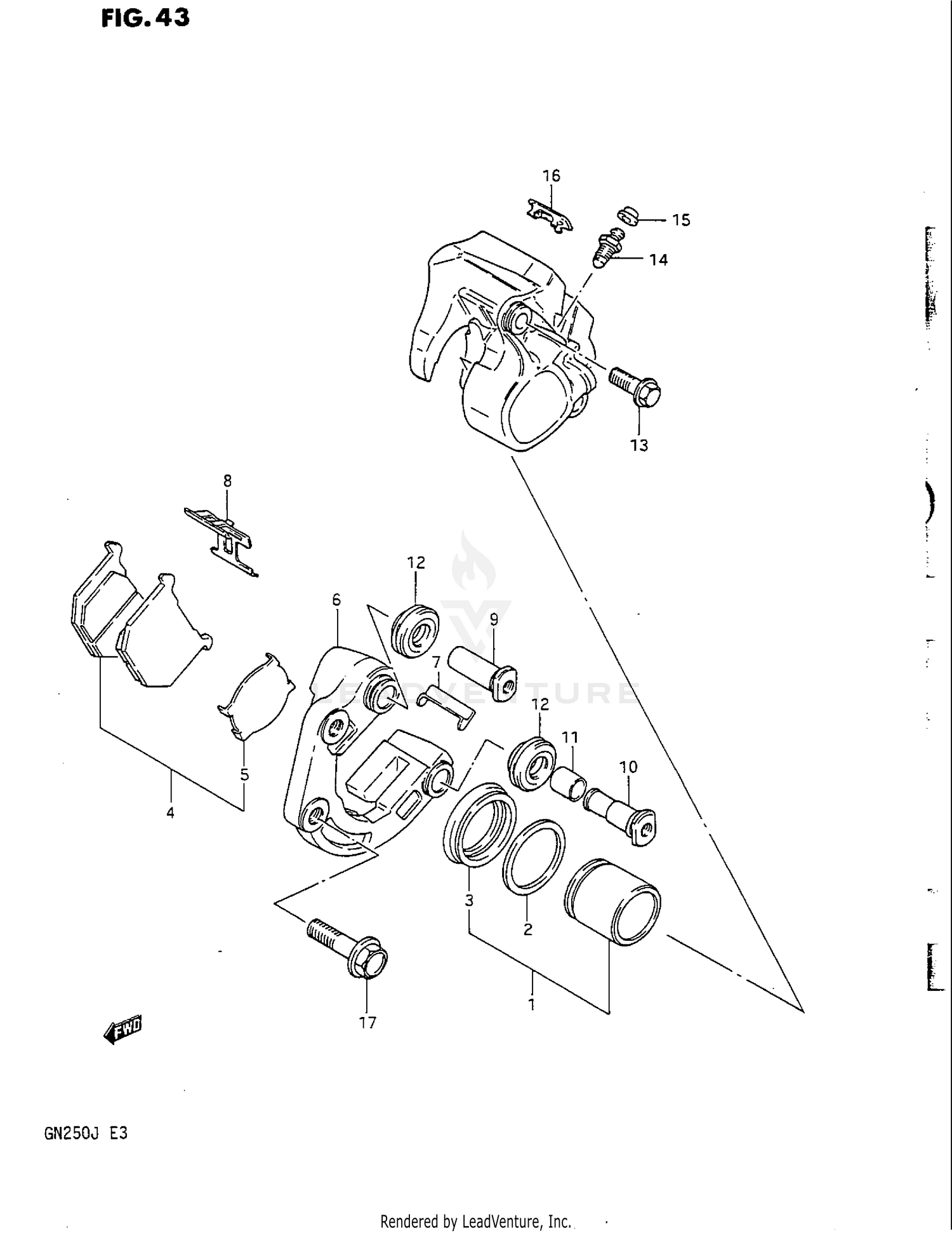 FRONT CALIPERS (MODEL J)