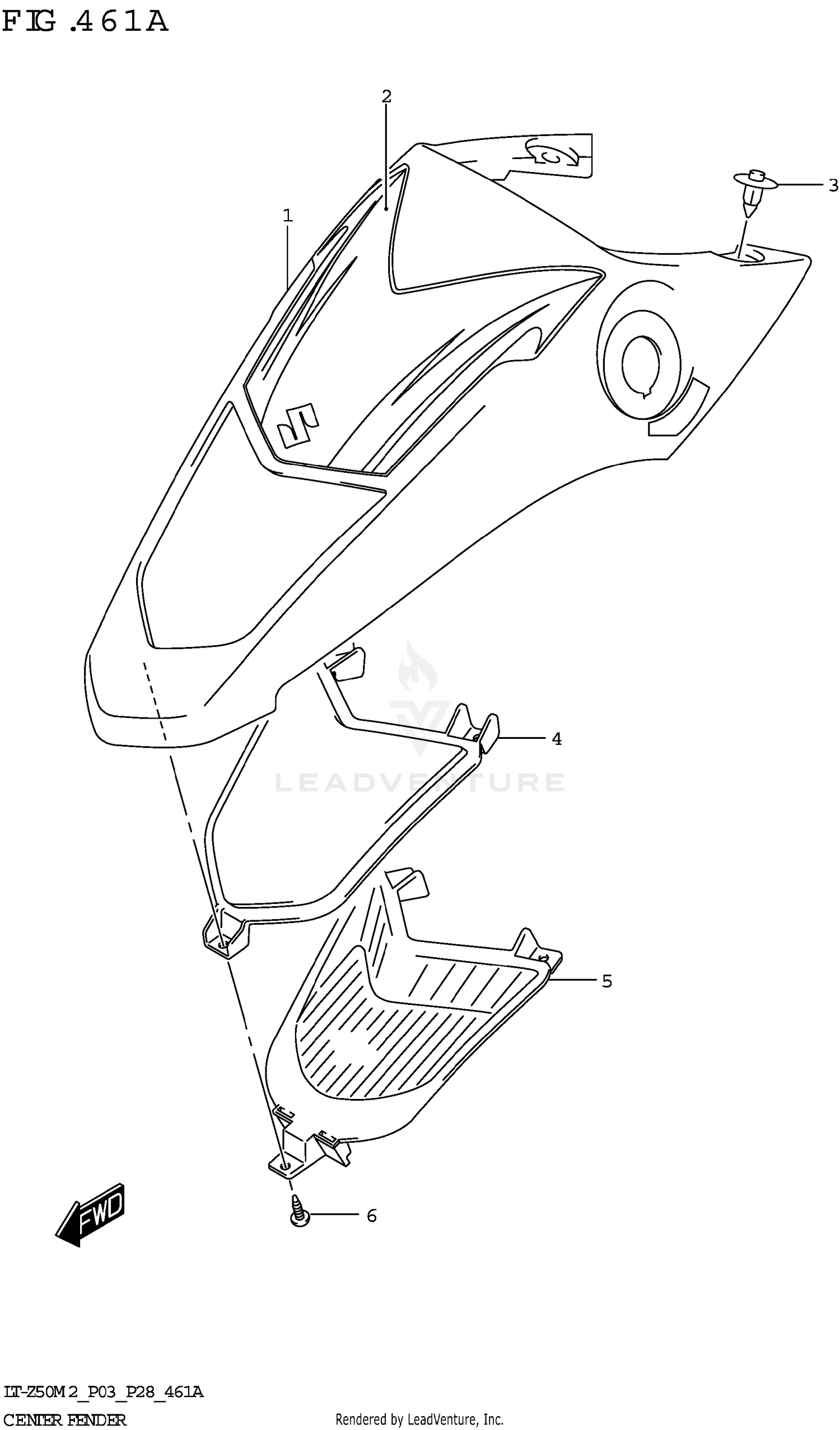 CENTER FENDER
