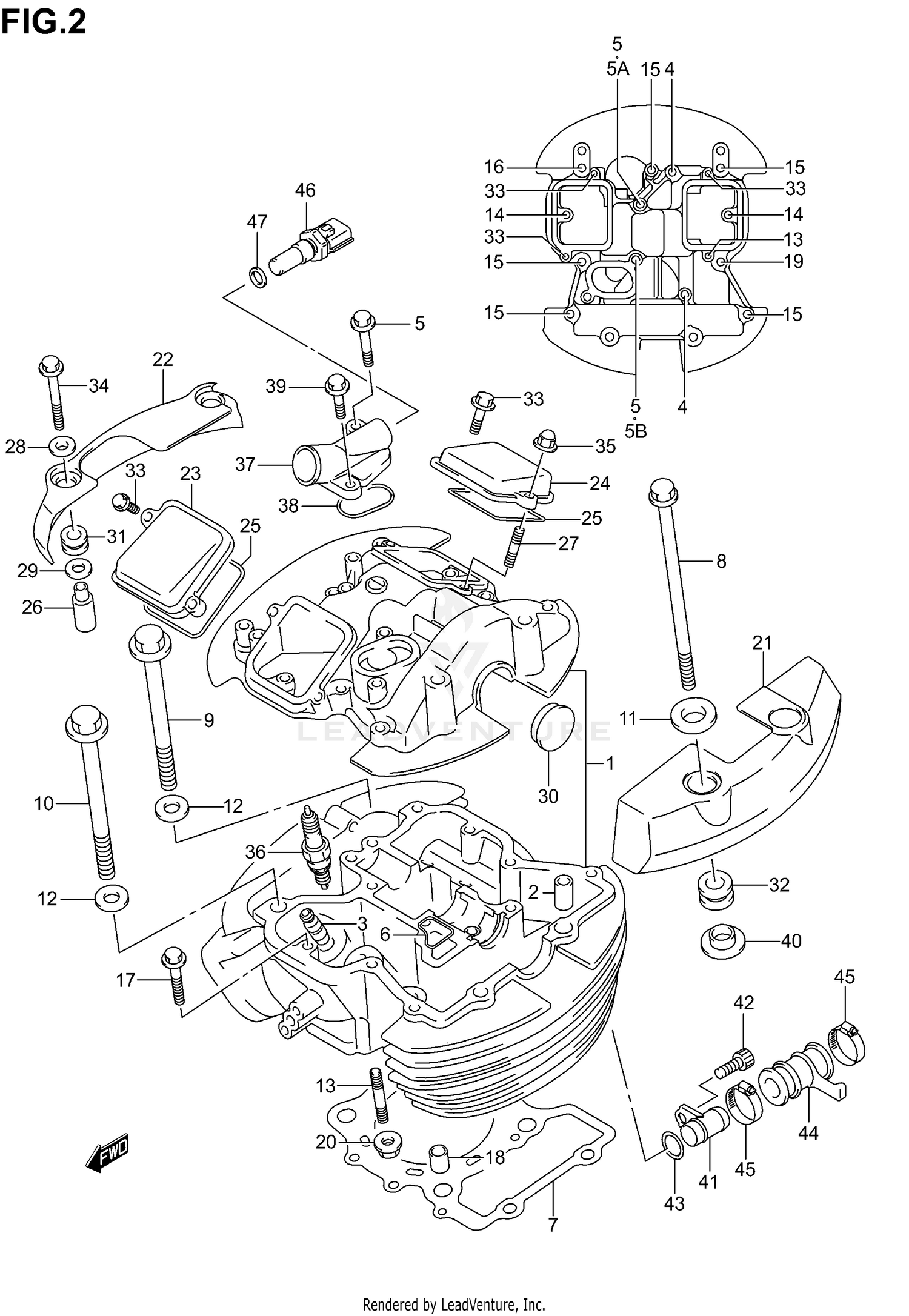 FRONT CYLINDER HEAD
