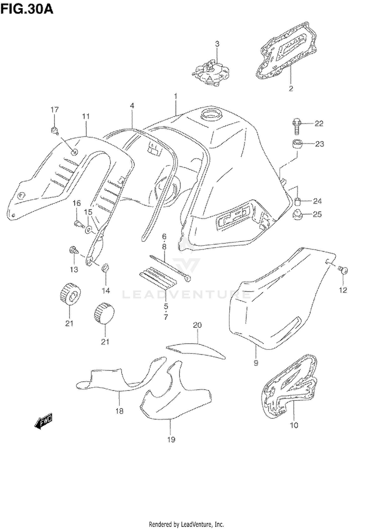 FUEL TANK (MODEL P)