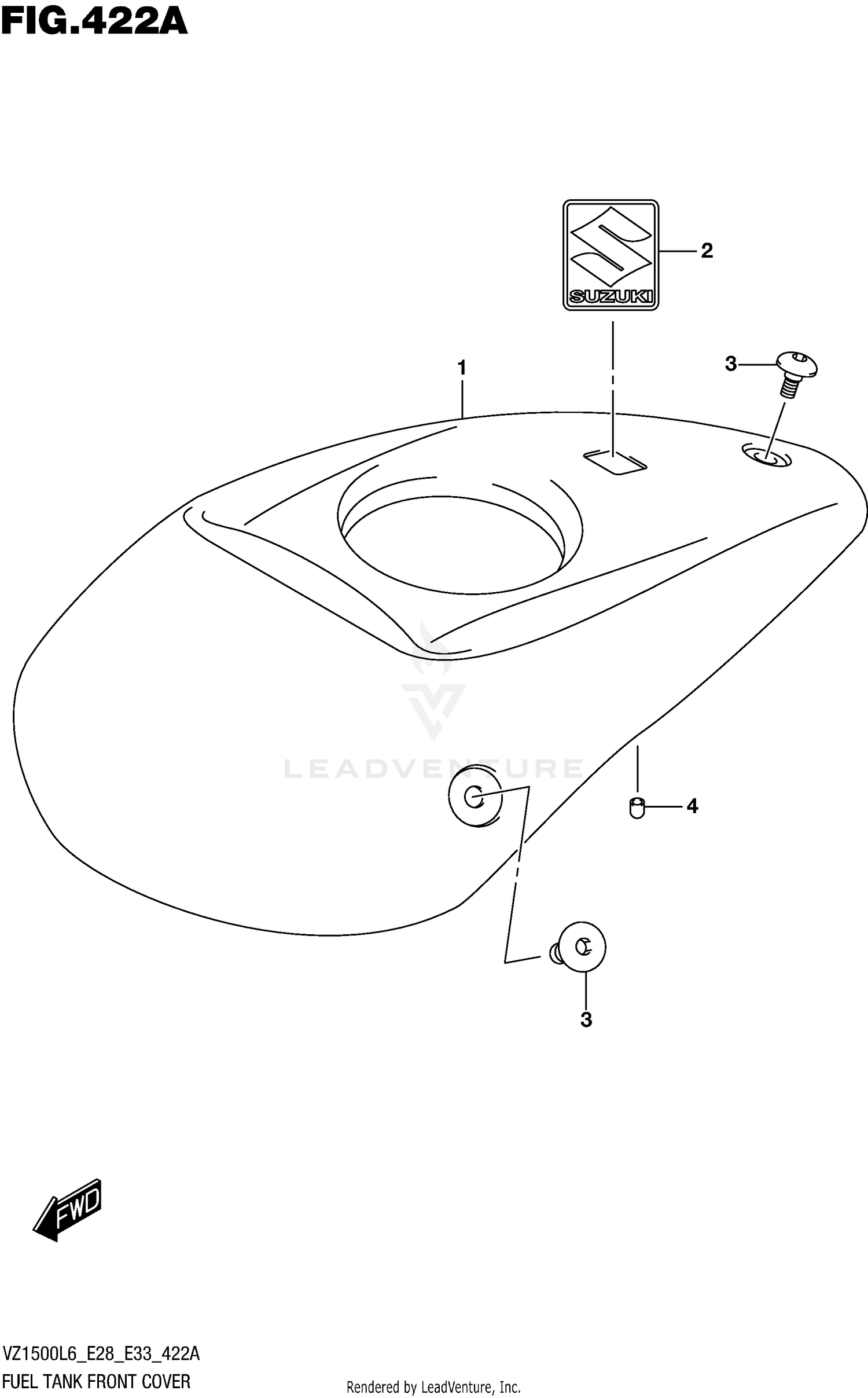 FUEL TANK FRONT COVER