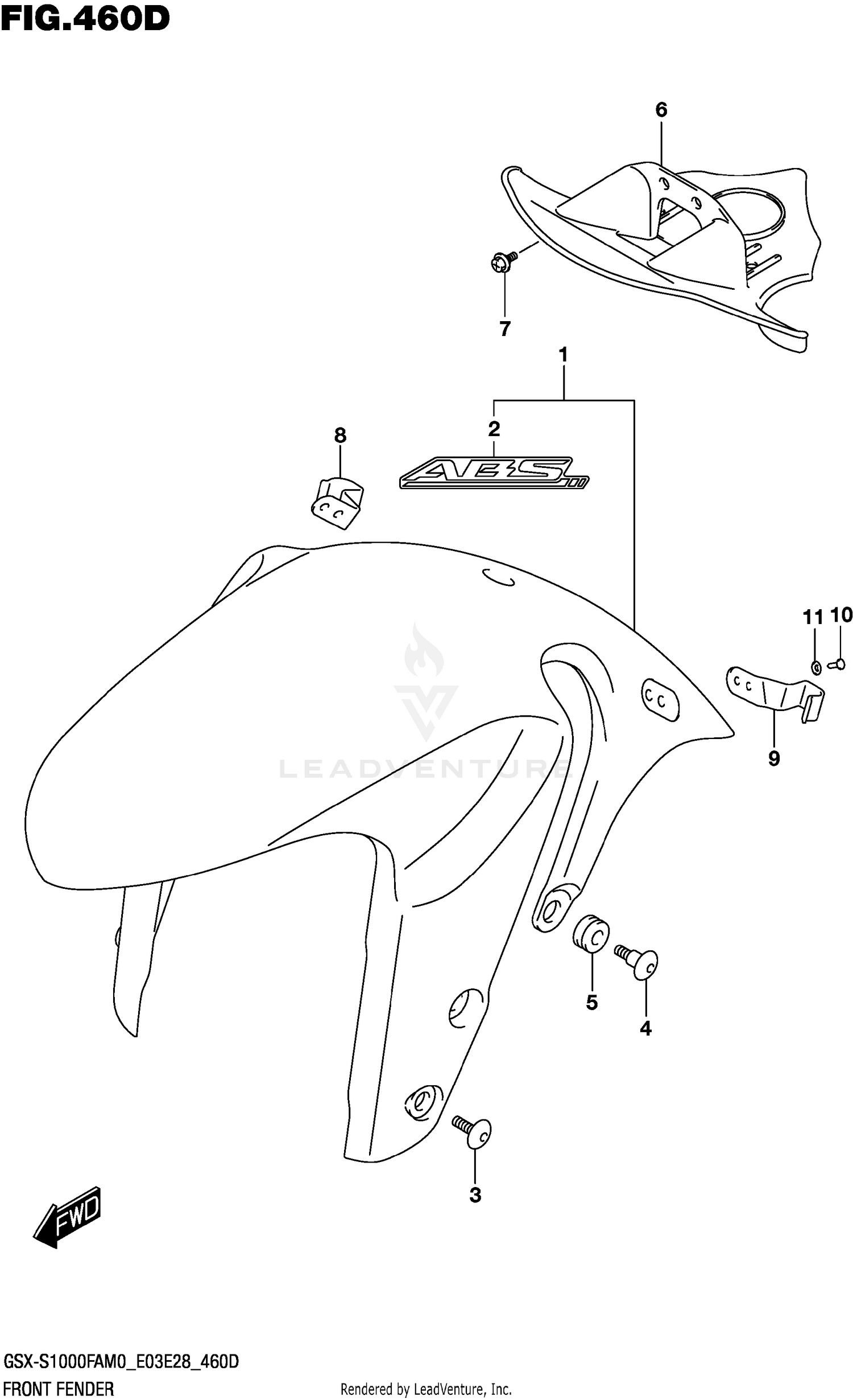 FRONT FENDER (E28)