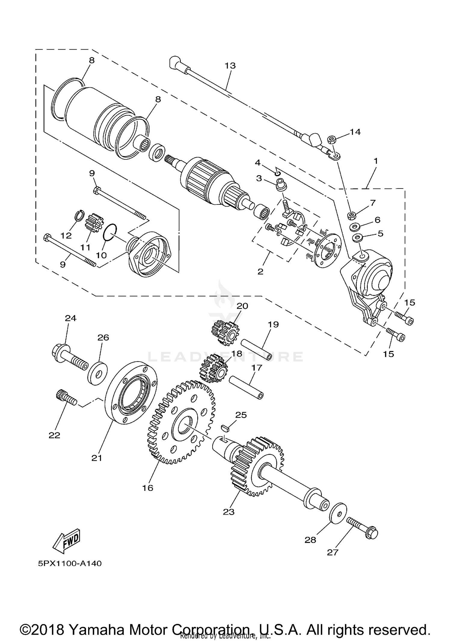 SECONDARY DRIVE GEAR