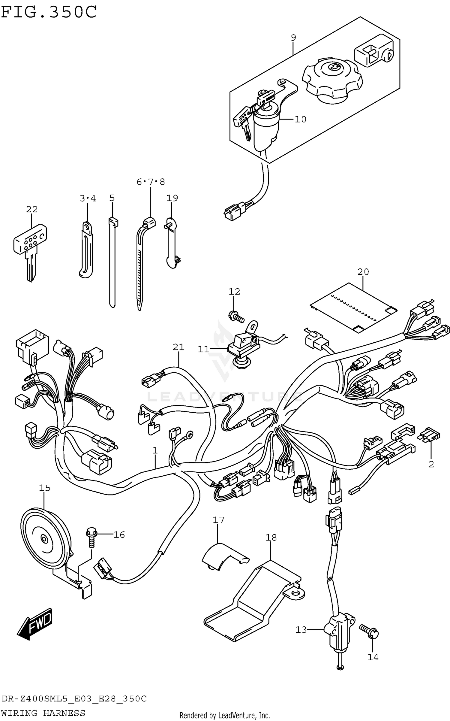 WIRING HARNESS (DR-Z400SML5 E33)