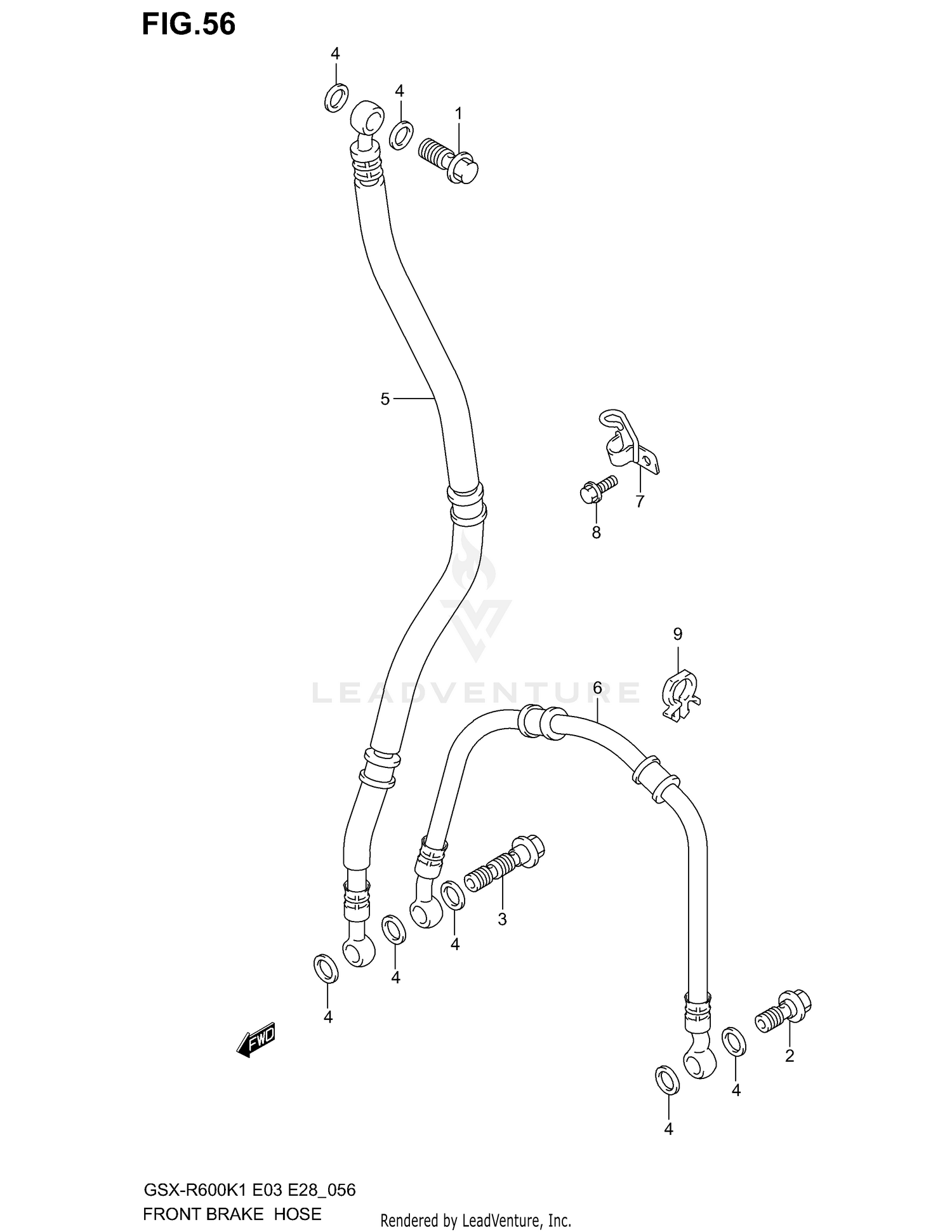 FRONT BRAKE HOSE