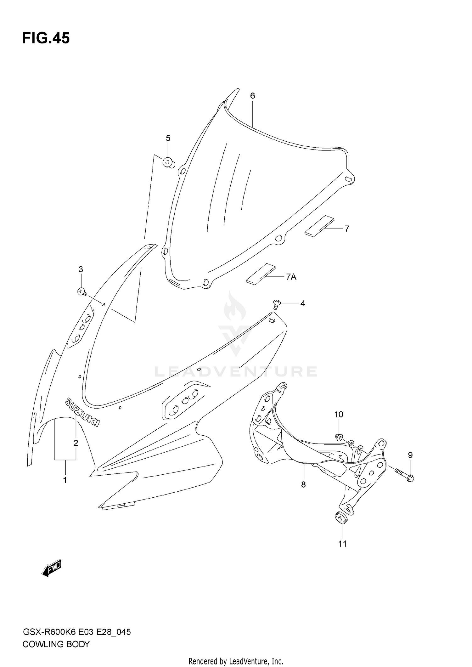 COWLING BODY