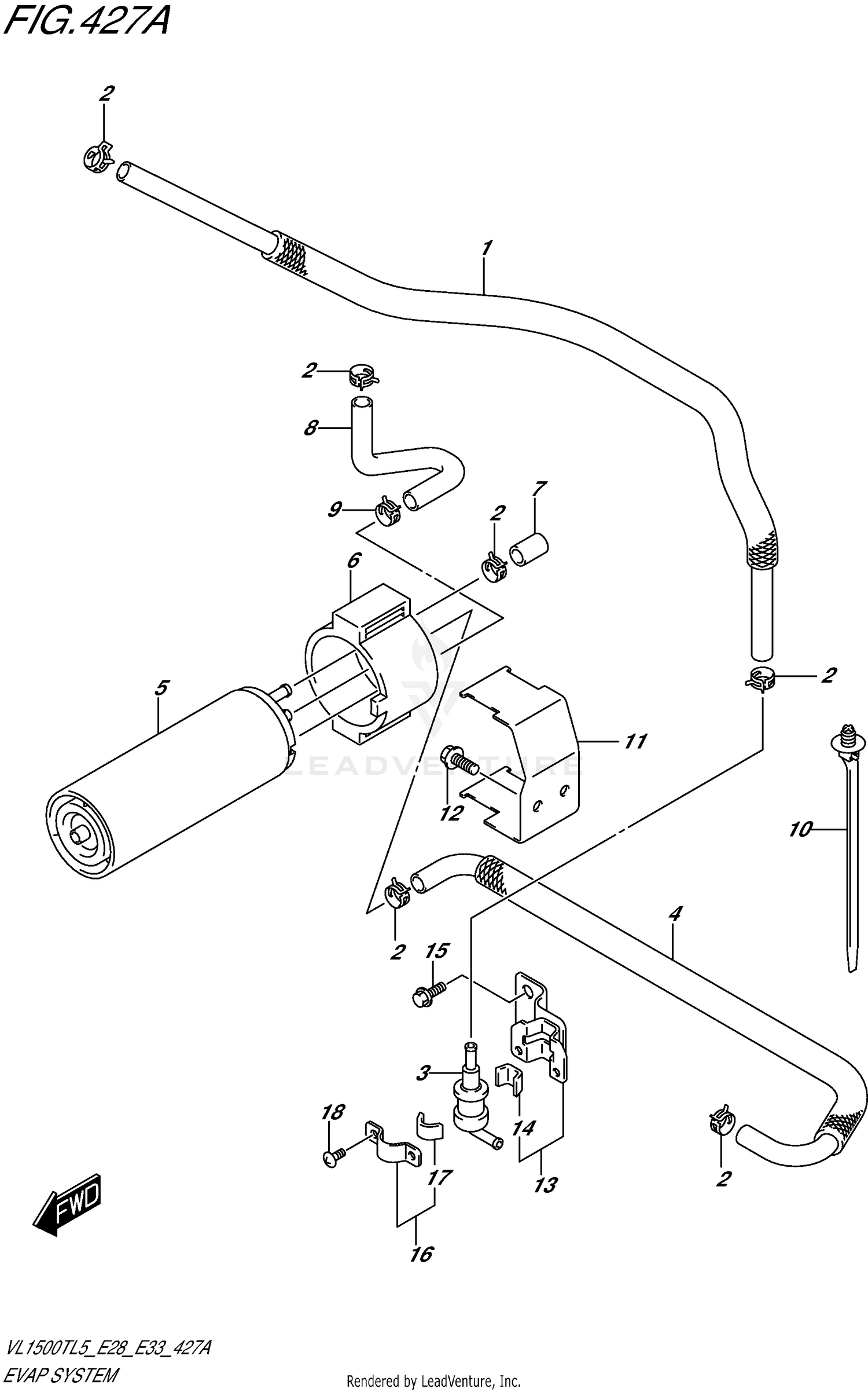 HANDLE LEVER (DR-Z125LL3 E33)