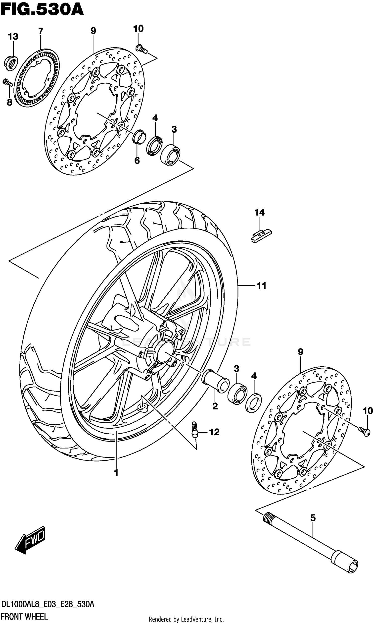 FRONT WHEEL (DL1000AL8 E03)